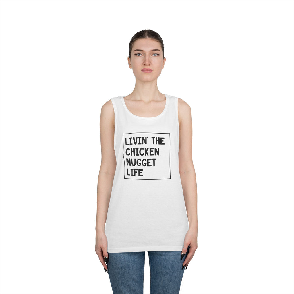 Women's Graphic Tank - Livin' The Chicken Nugget Life | Tank Top by atgodanddesigns