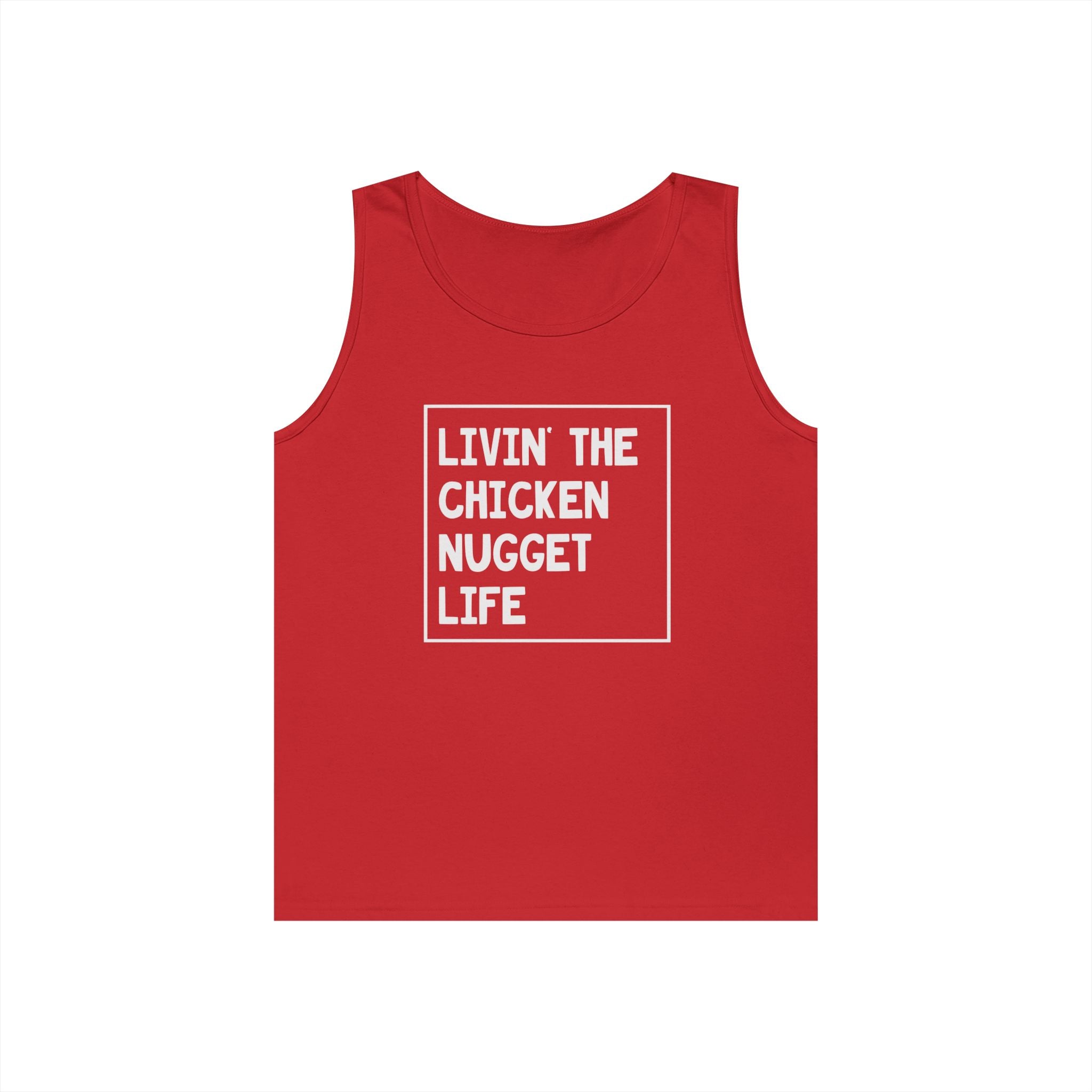 Women's Graphic Tank - Livin' The Chicken Nugget Life | Tank Top by atgodanddesigns