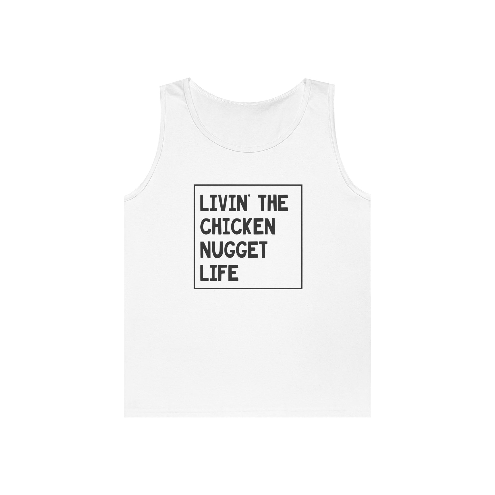 Women's Graphic Tank - Livin' The Chicken Nugget Life | Tank Top by atgodanddesigns