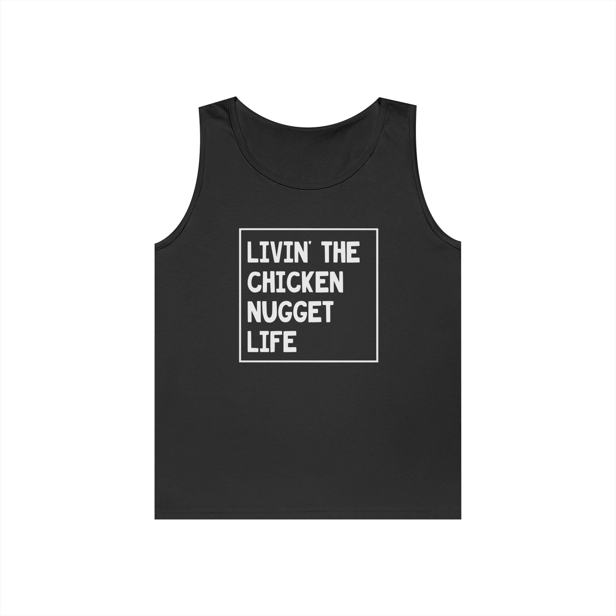 Women's Graphic Tank - Livin' The Chicken Nugget Life | Tank Top by atgodanddesigns