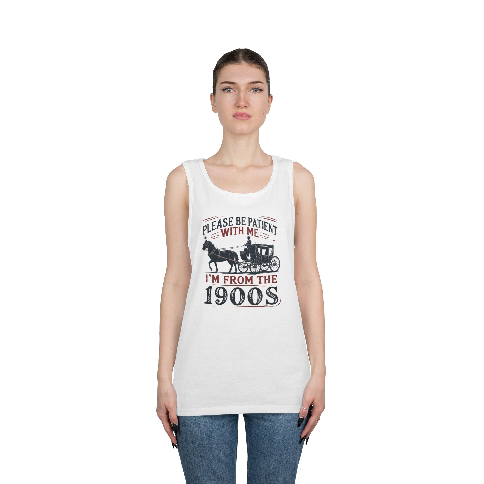 Women's Graphic Tank Top - Please Be Patient With Me I'm From The 1900s | Tank Top by atgodanddesigns
