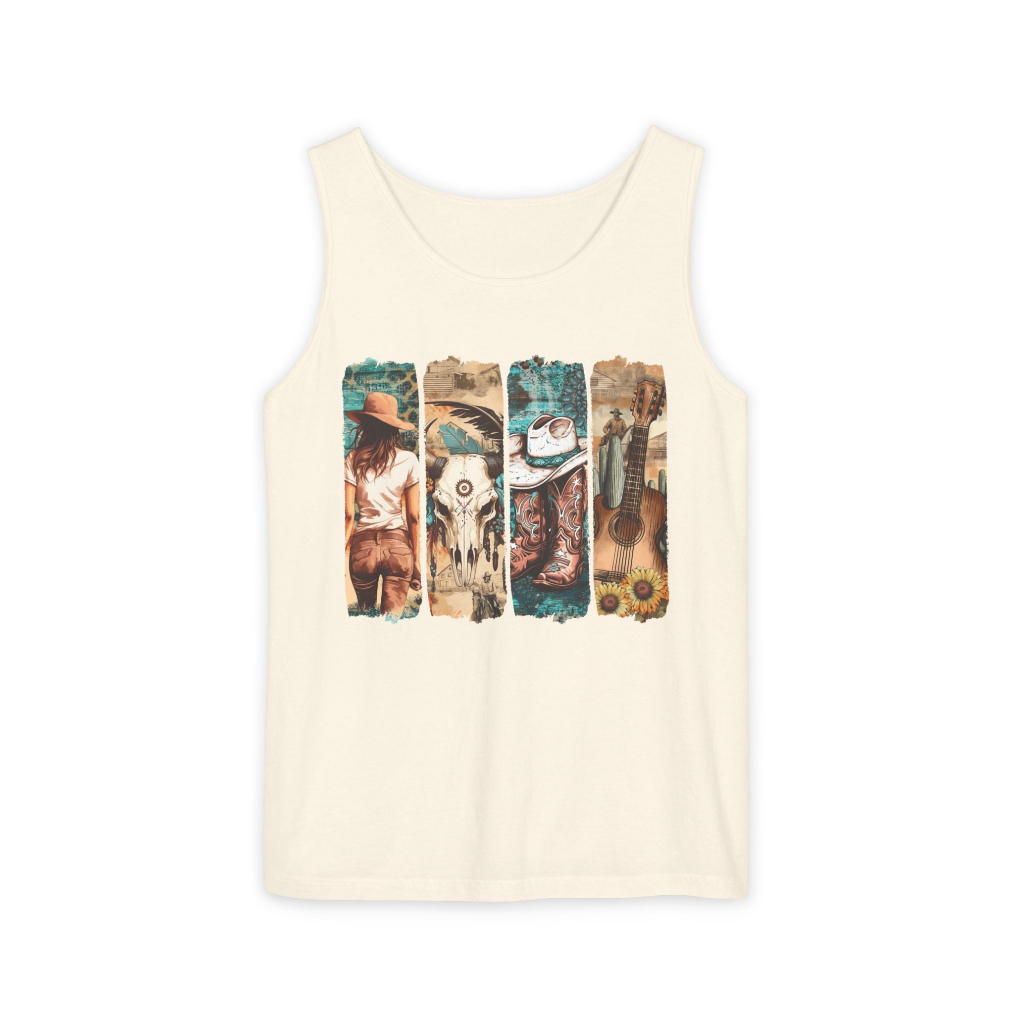 Women's Graphic Tank - Vintage Western | Tank Top by atgodanddesigns