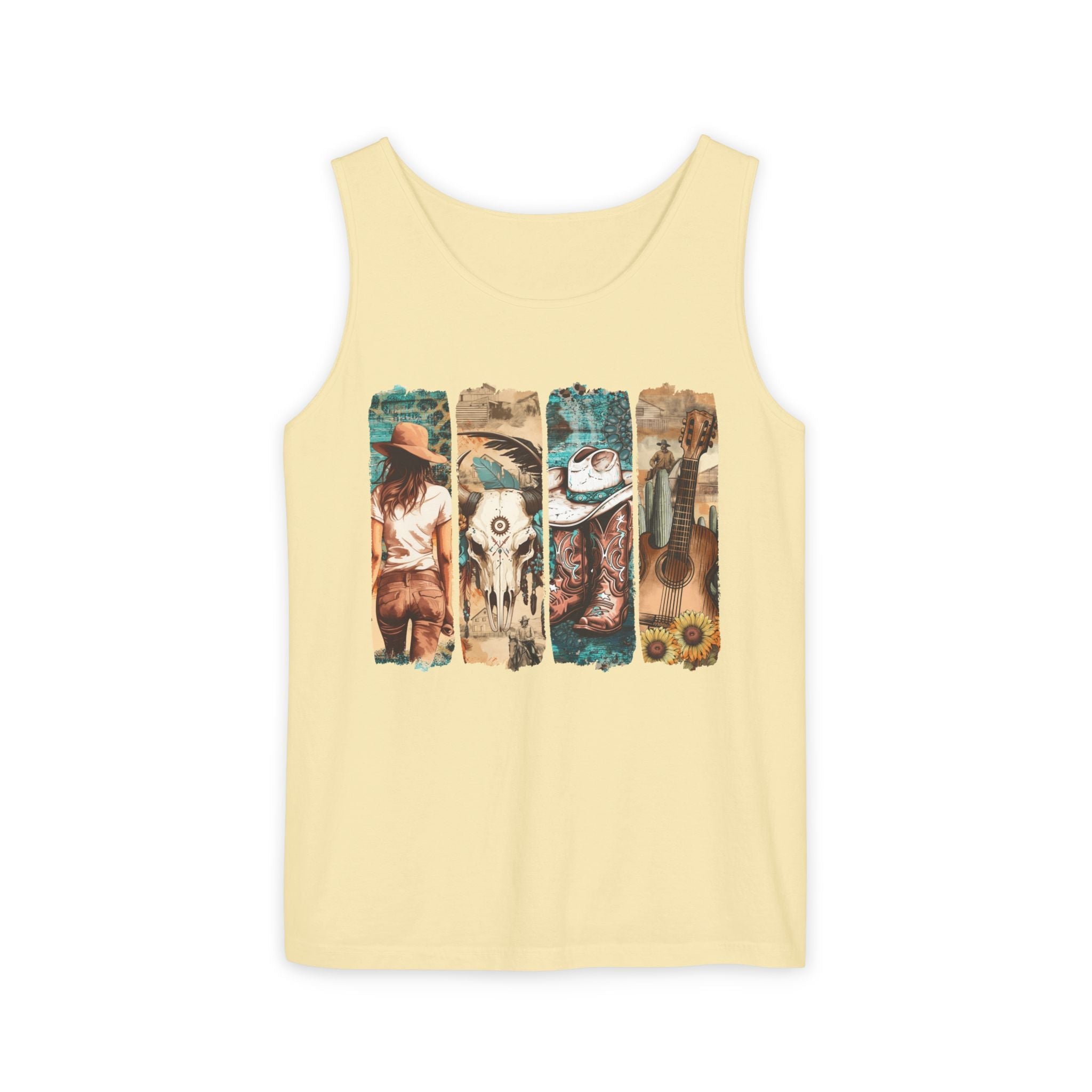 Women's Graphic Tank - Vintage Western | Tank Top by atgodanddesigns