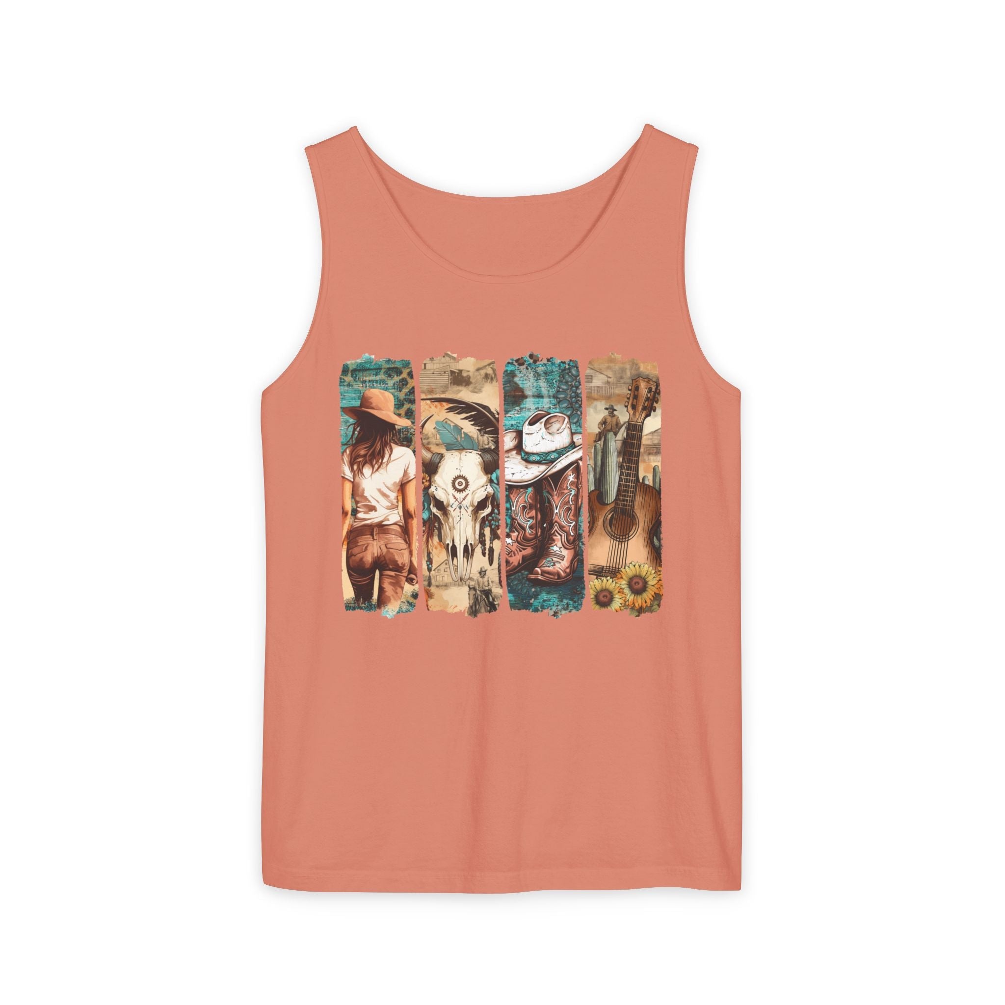 Women's Graphic Tank - Vintage Western | Tank Top by atgodanddesigns