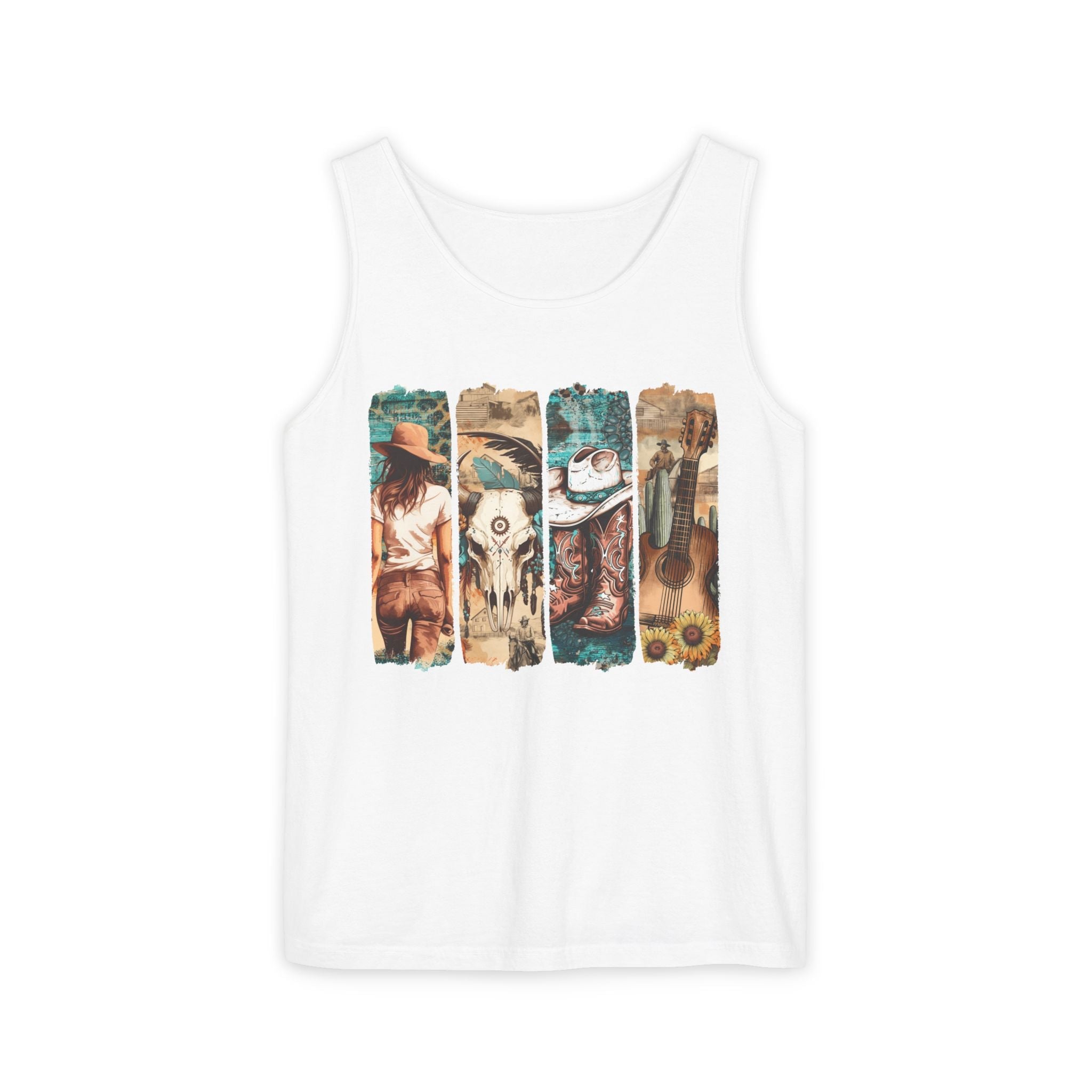 Women's Graphic Tank - Vintage Western | Tank Top by atgodanddesigns