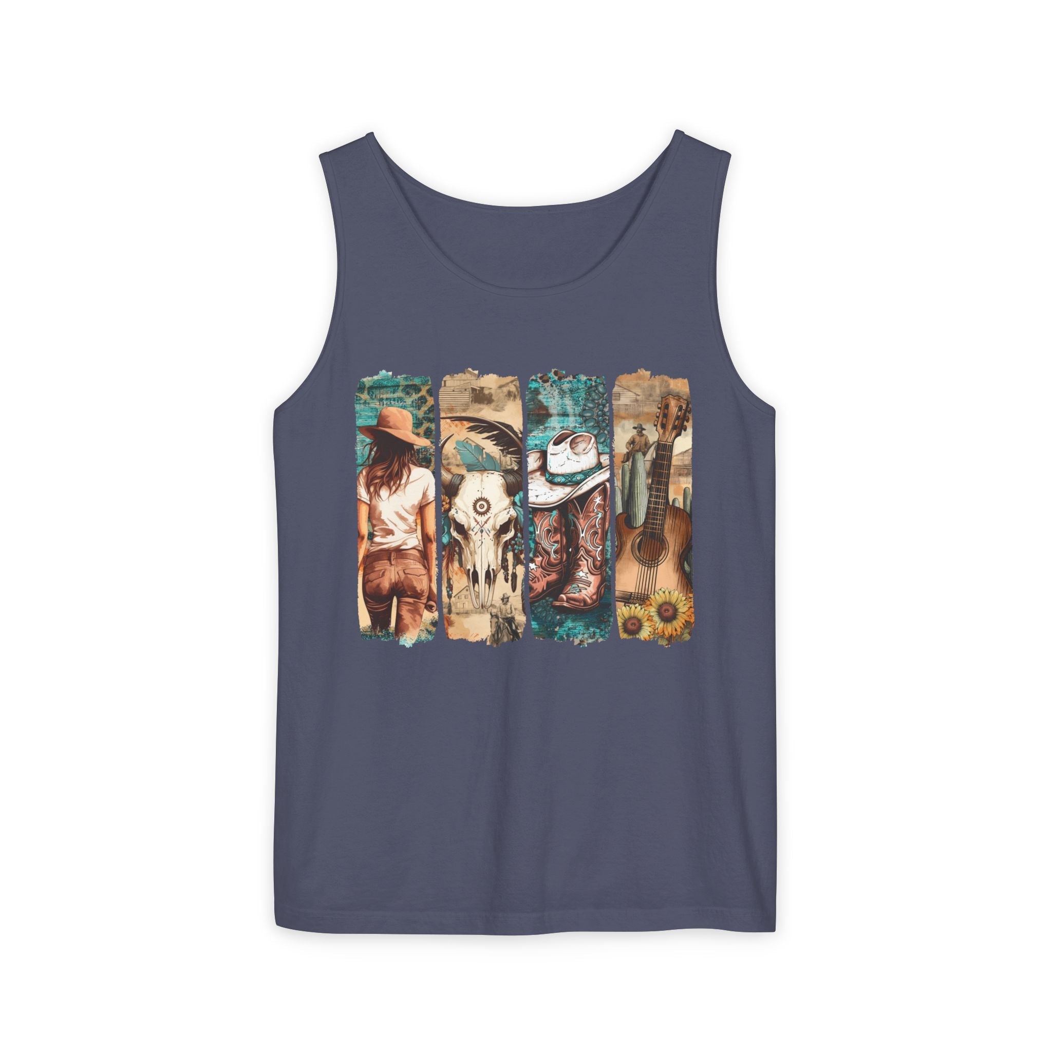 Women's Graphic Tank - Vintage Western | Tank Top by atgodanddesigns