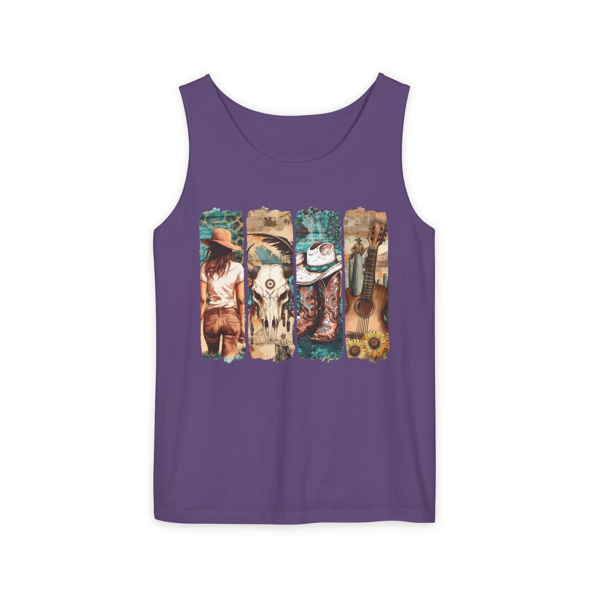 Women's Graphic Tank - Vintage Western | Tank Top by atgodanddesigns