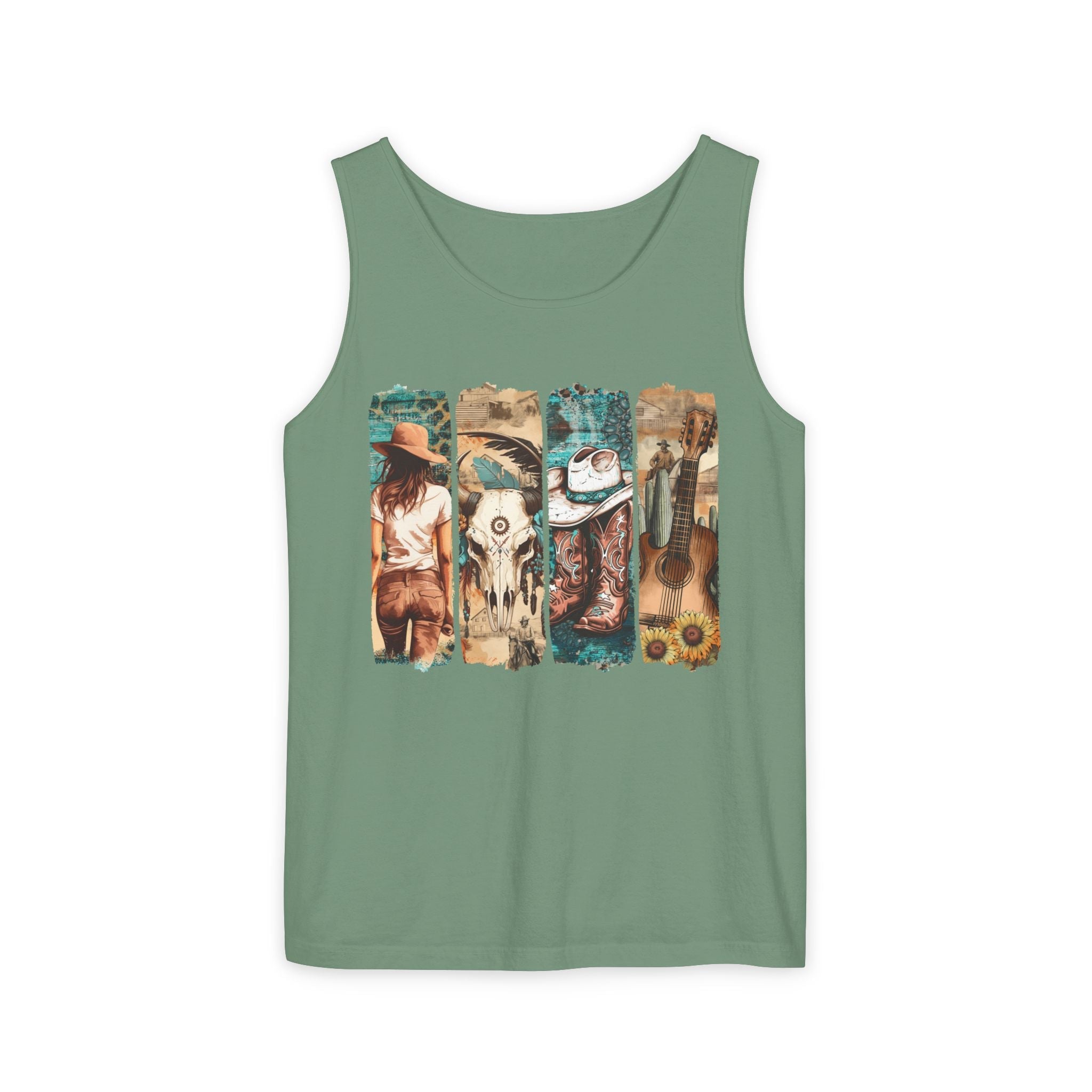 Women's Graphic Tank - Vintage Western | Tank Top by atgodanddesigns