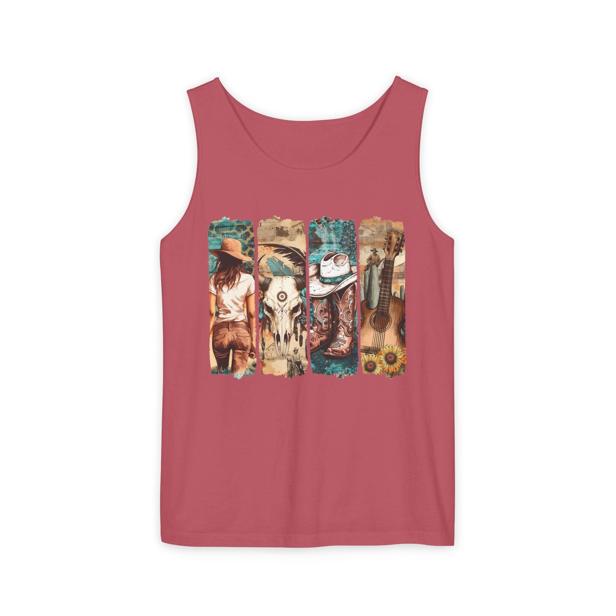 Women's Graphic Tank - Vintage Western | Tank Top by atgodanddesigns