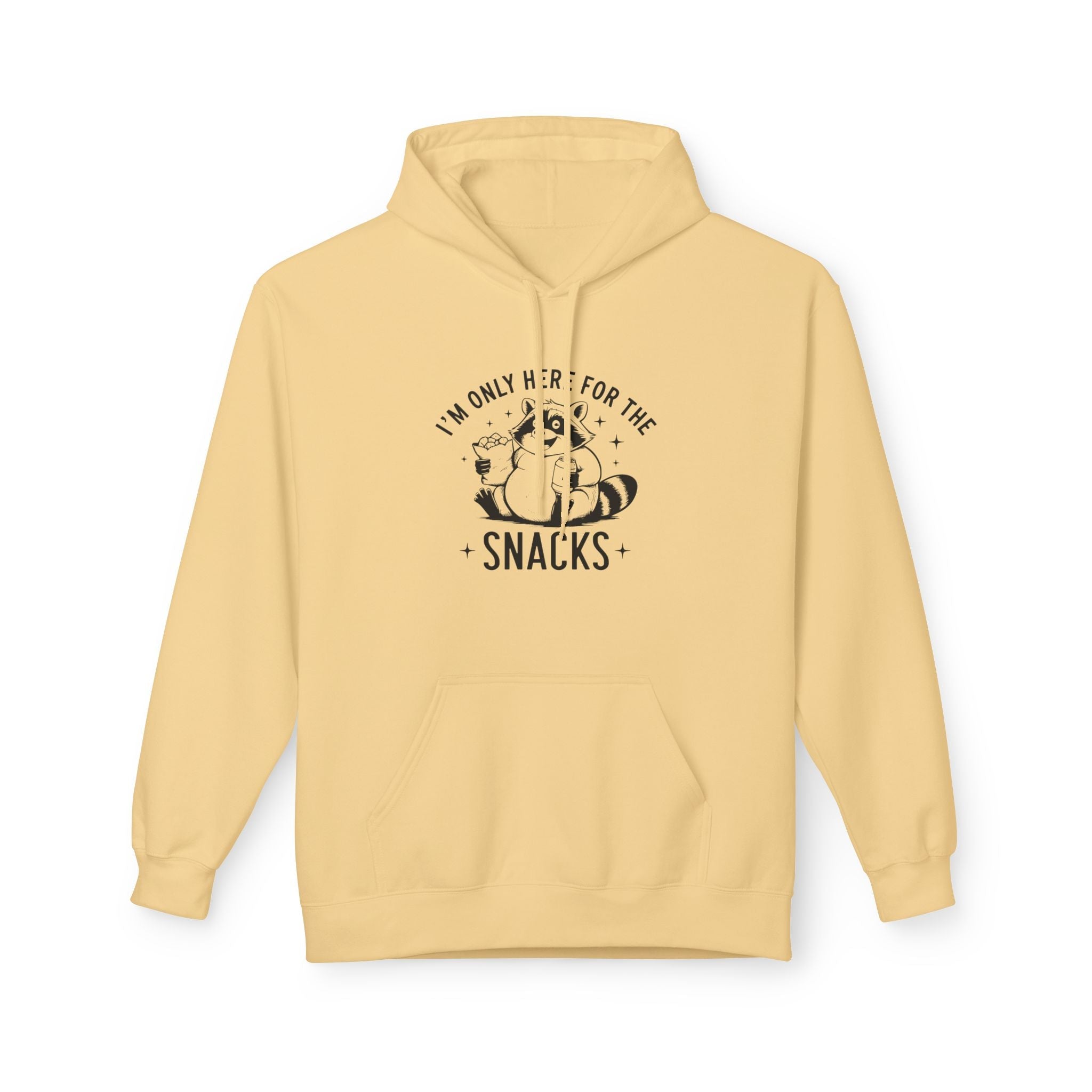 Women's Graphics Fleece Hoodie - I'm Only Here For The Snacks | Hoodie by atgodanddesigns