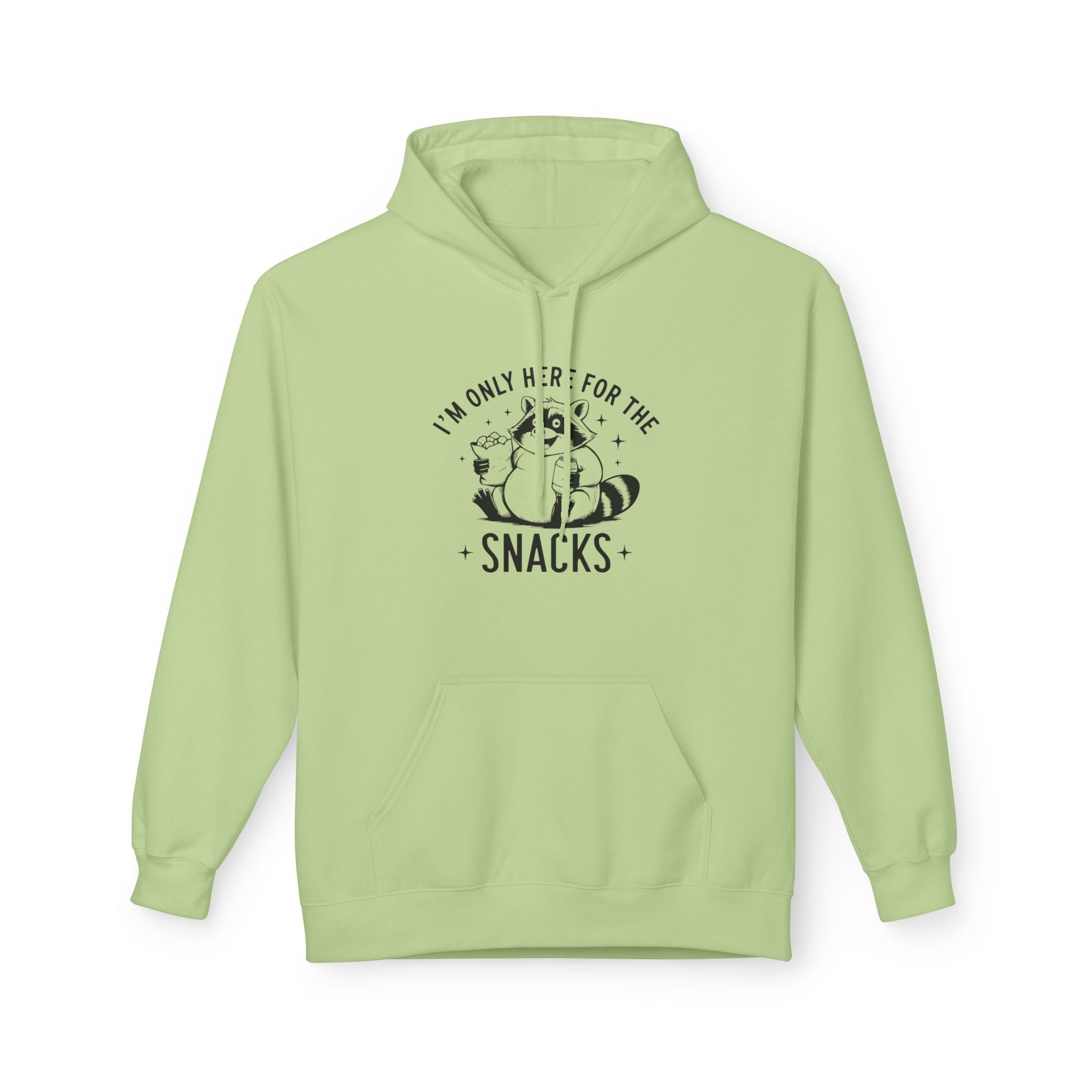 Women's Graphics Fleece Hoodie - I'm Only Here For The Snacks | Hoodie by atgodanddesigns
