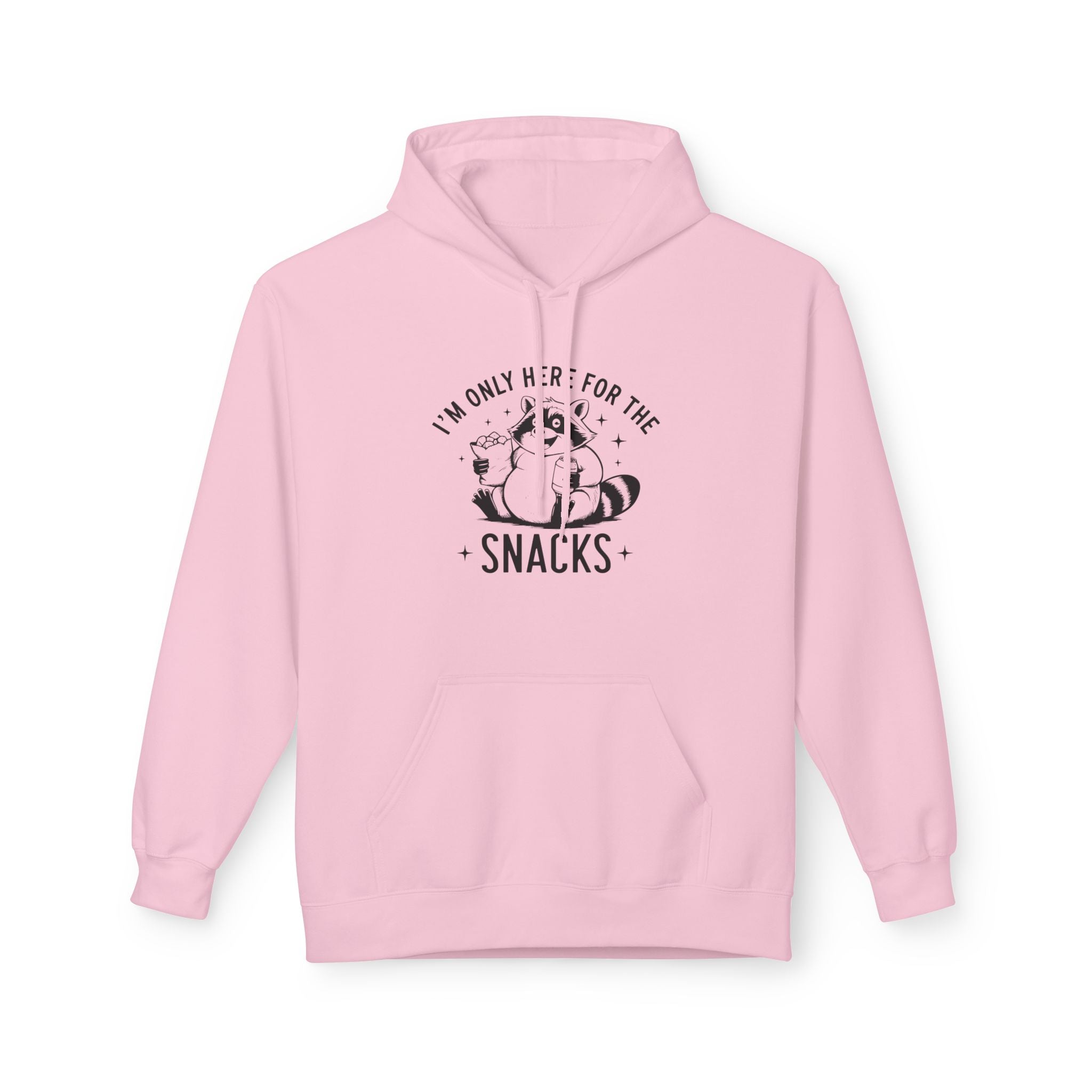 Women's Graphics Fleece Hoodie - I'm Only Here For The Snacks | Hoodie by atgodanddesigns