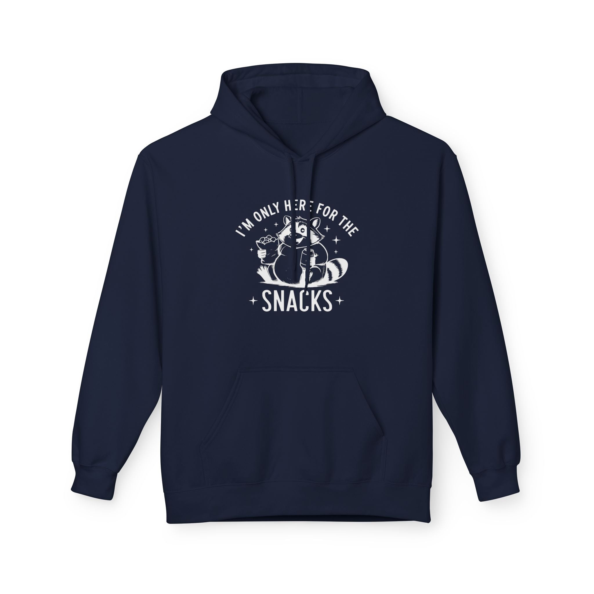Women's Graphics Fleece Hoodie - I'm Only Here For The Snacks | Hoodie by atgodanddesigns