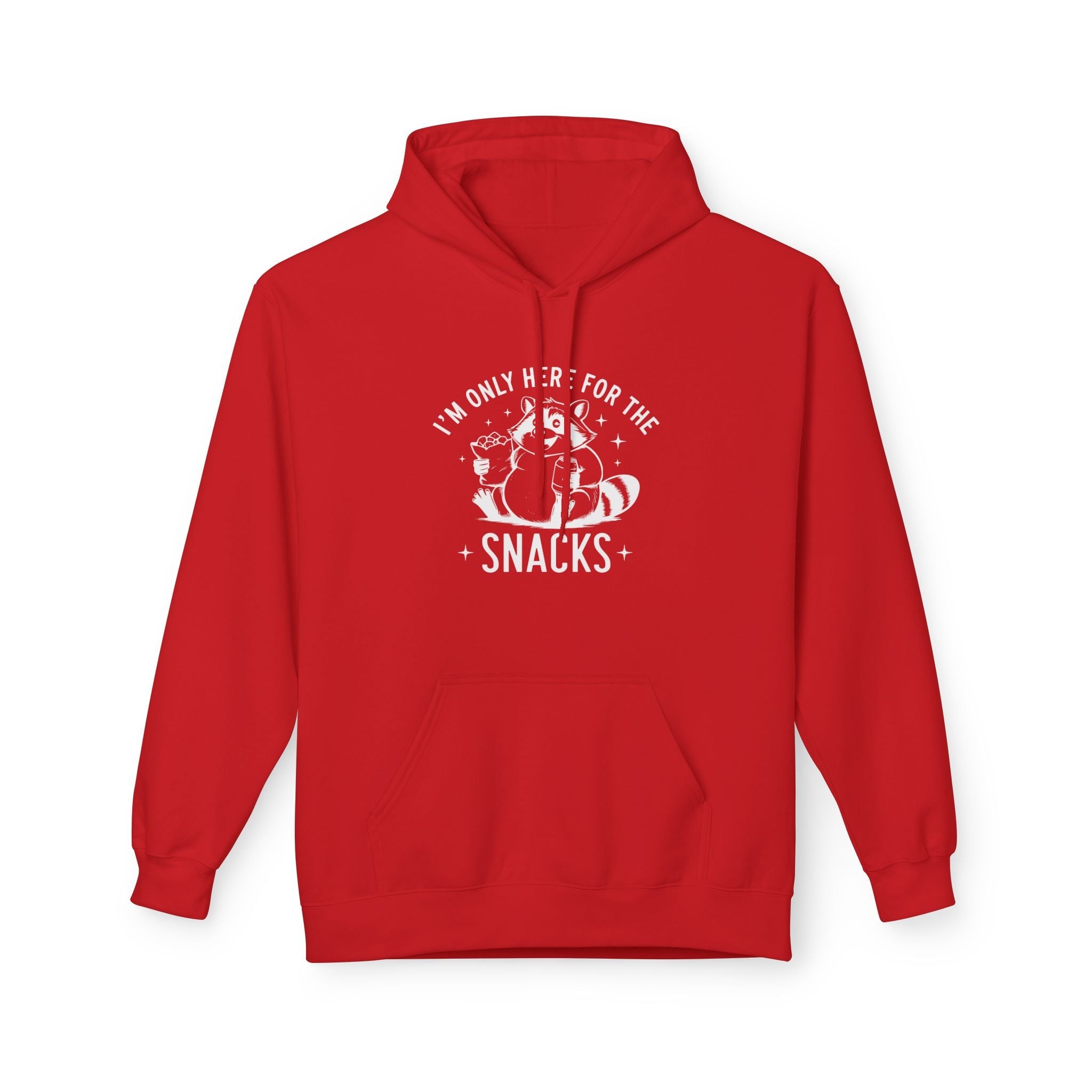 Women's Graphics Fleece Hoodie - I'm Only Here For The Snacks | Hoodie by atgodanddesigns
