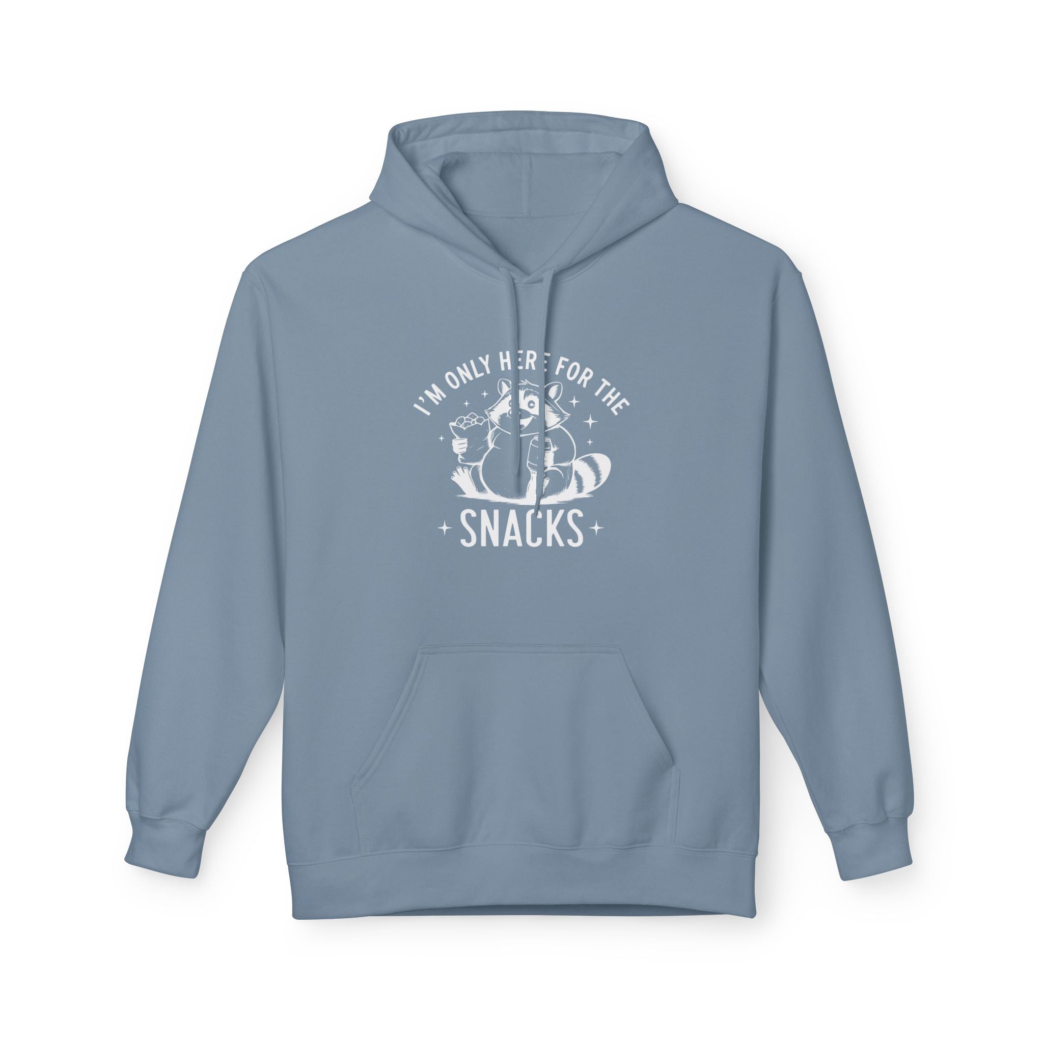 Women's Graphics Fleece Hoodie - I'm Only Here For The Snacks | Hoodie by atgodanddesigns