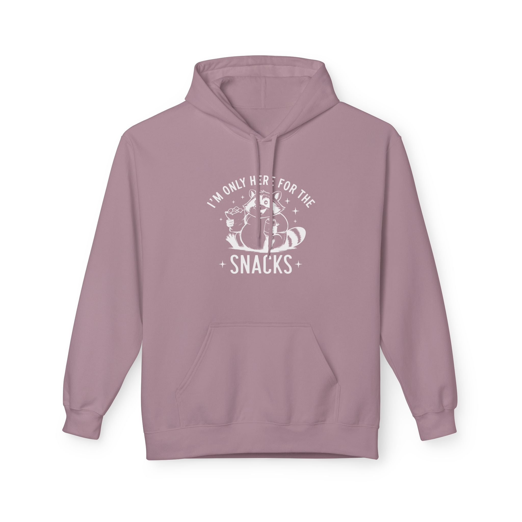 Women's Graphics Fleece Hoodie - I'm Only Here For The Snacks | Hoodie by atgodanddesigns