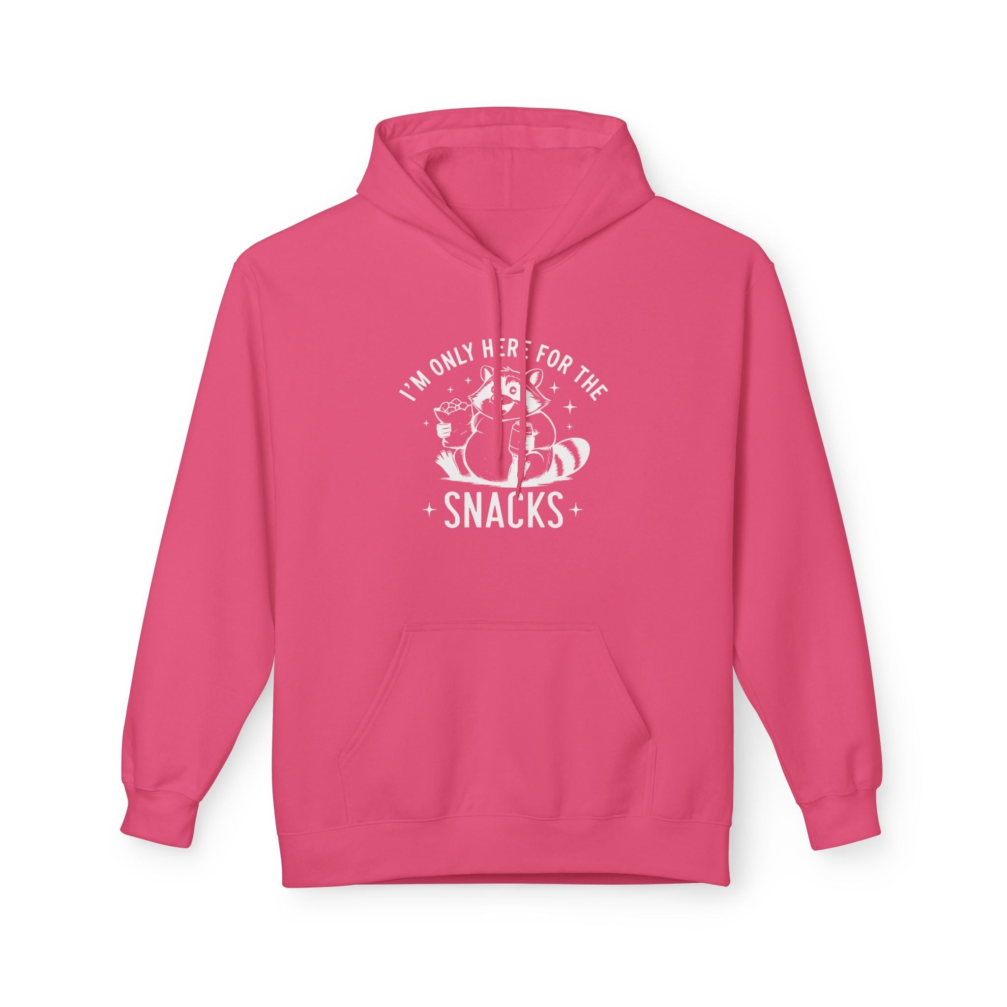 Women's Graphics Fleece Hoodie - I'm Only Here For The Snacks | Hoodie by atgodanddesigns