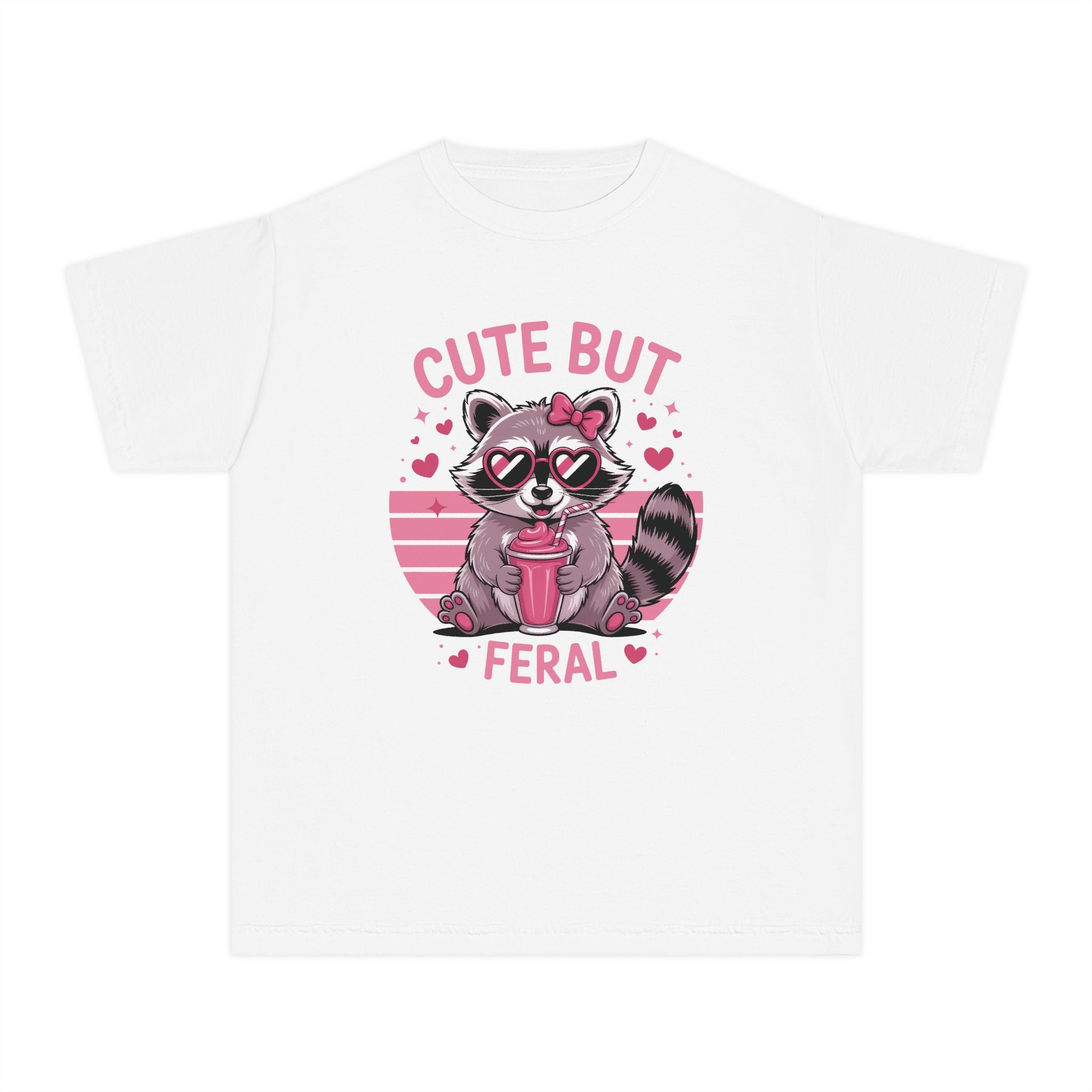 Youth Graphic Girls T-Shirt - Cute But Feral | Kids clothes by atgodanddesigns