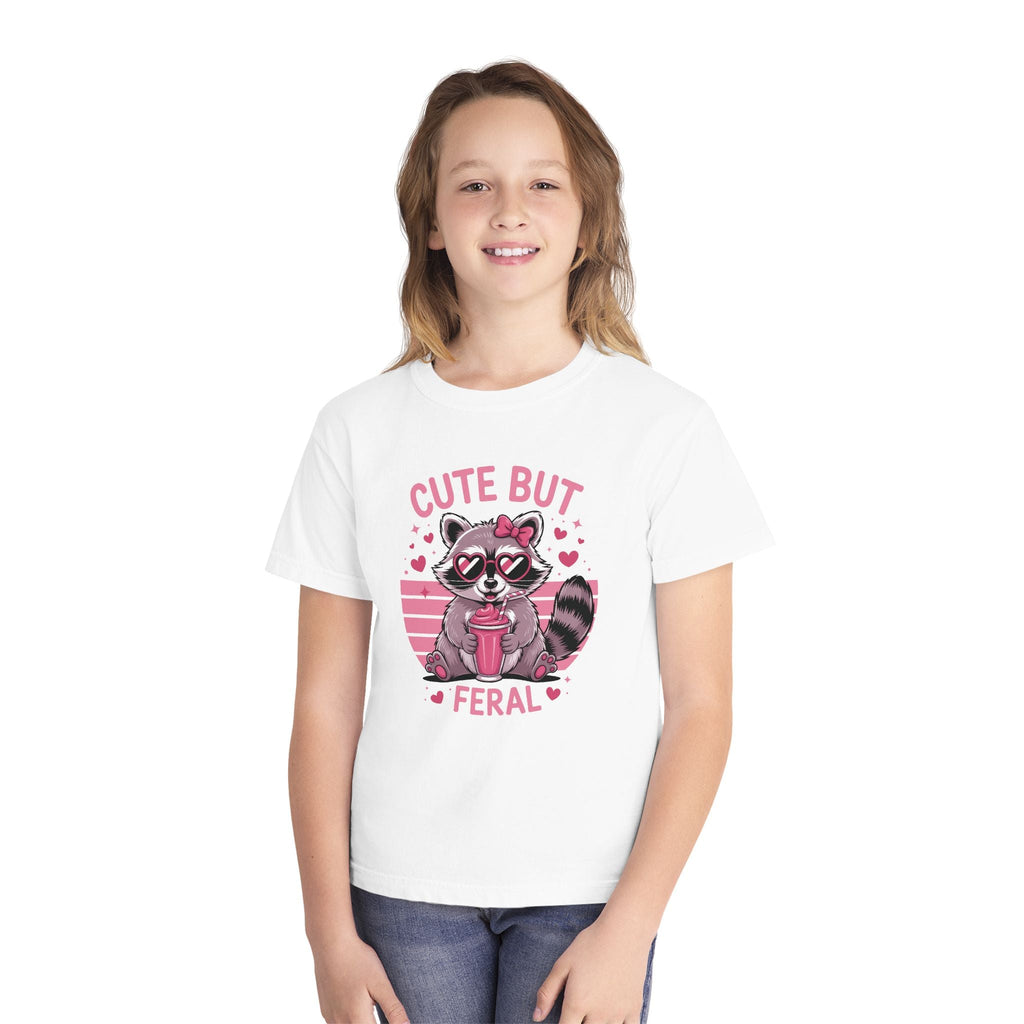 Youth Graphic Girls T-Shirt - Cute But Feral | Kids clothes by atgodanddesigns