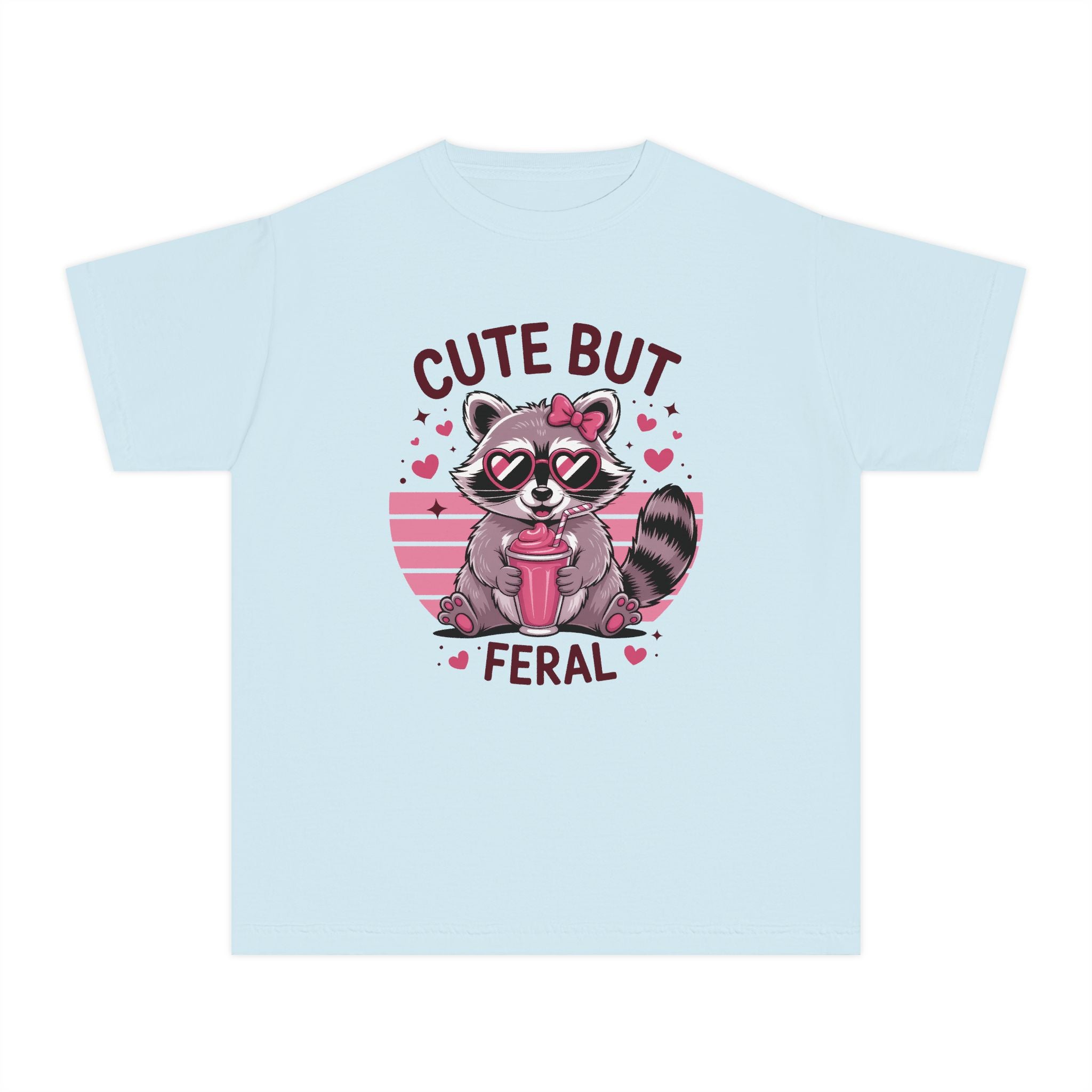 Youth Graphic Girls T-Shirt - Cute But Feral | Kids clothes by atgodanddesigns