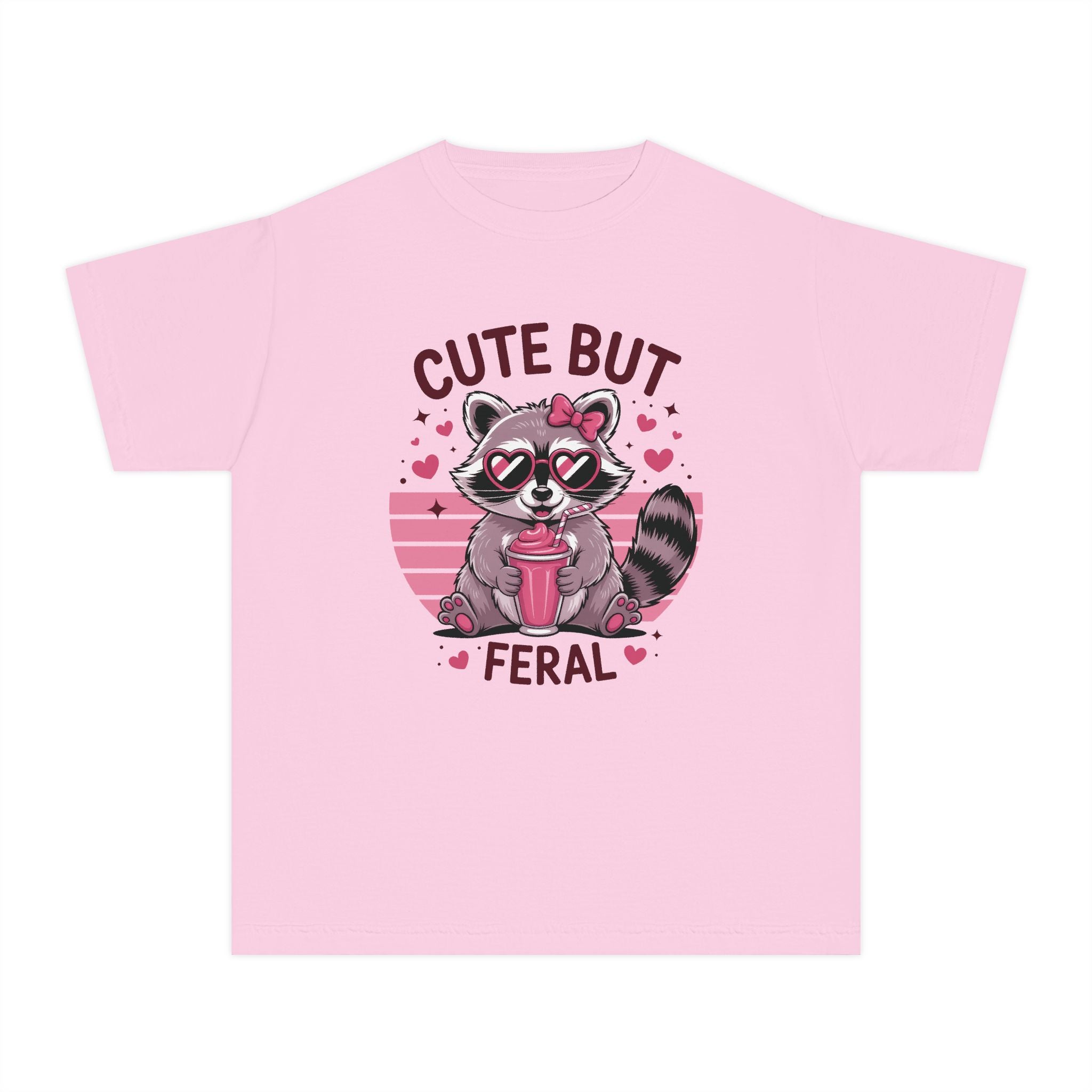 Youth Graphic Girls T-Shirt - Cute But Feral | Kids clothes by atgodanddesigns