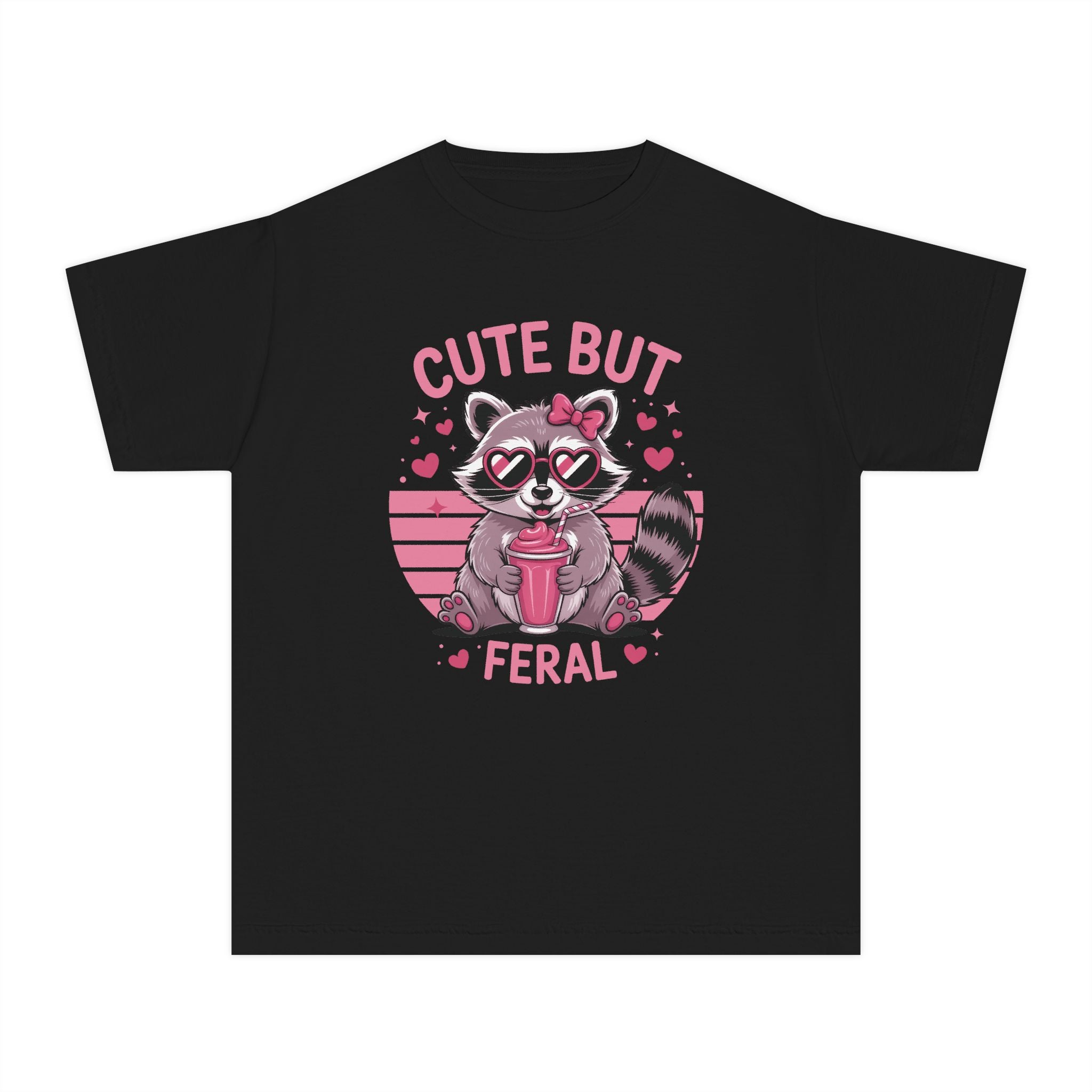 Youth Graphic Girls T-Shirt - Cute But Feral | Kids clothes by atgodanddesigns