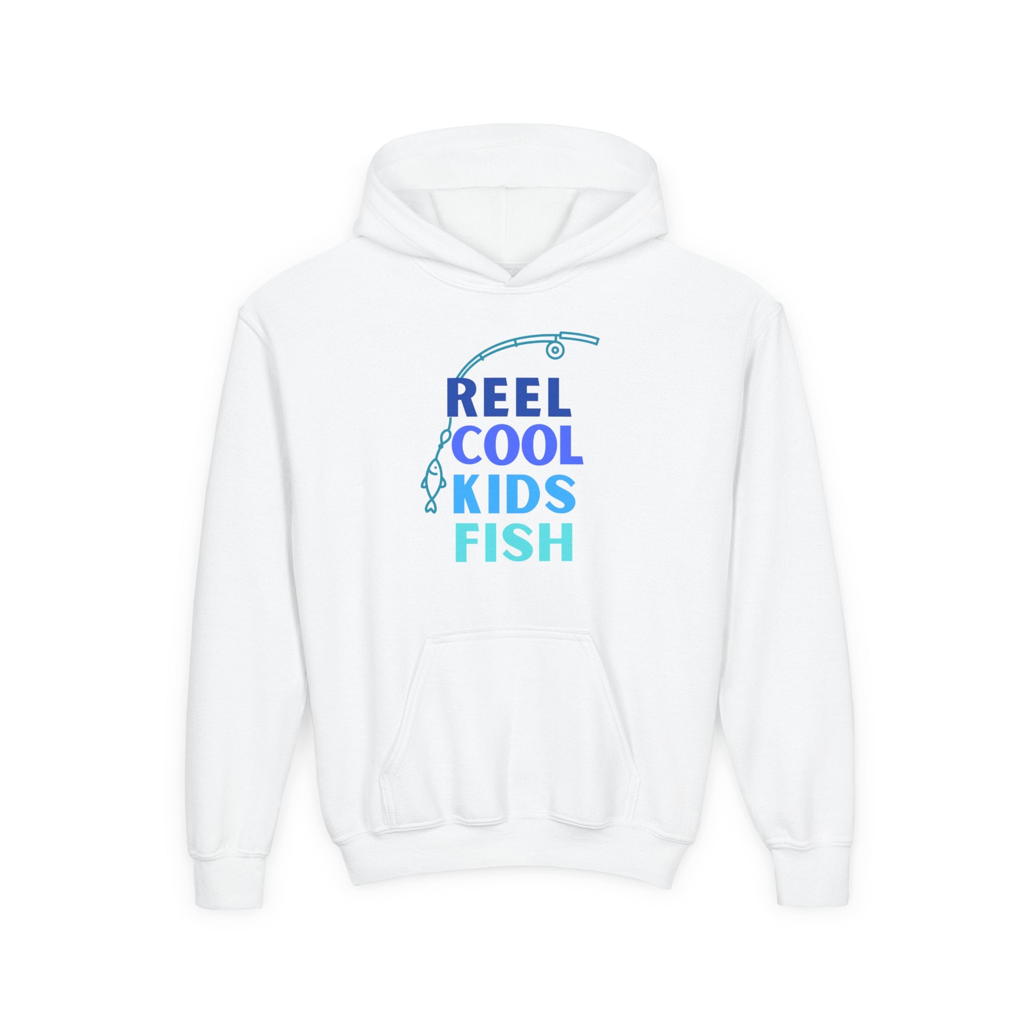 Youth Graphic Hooded Sweatshirt - Reel Cool Kids Fish | Kids clothes by atgodanddesigns
