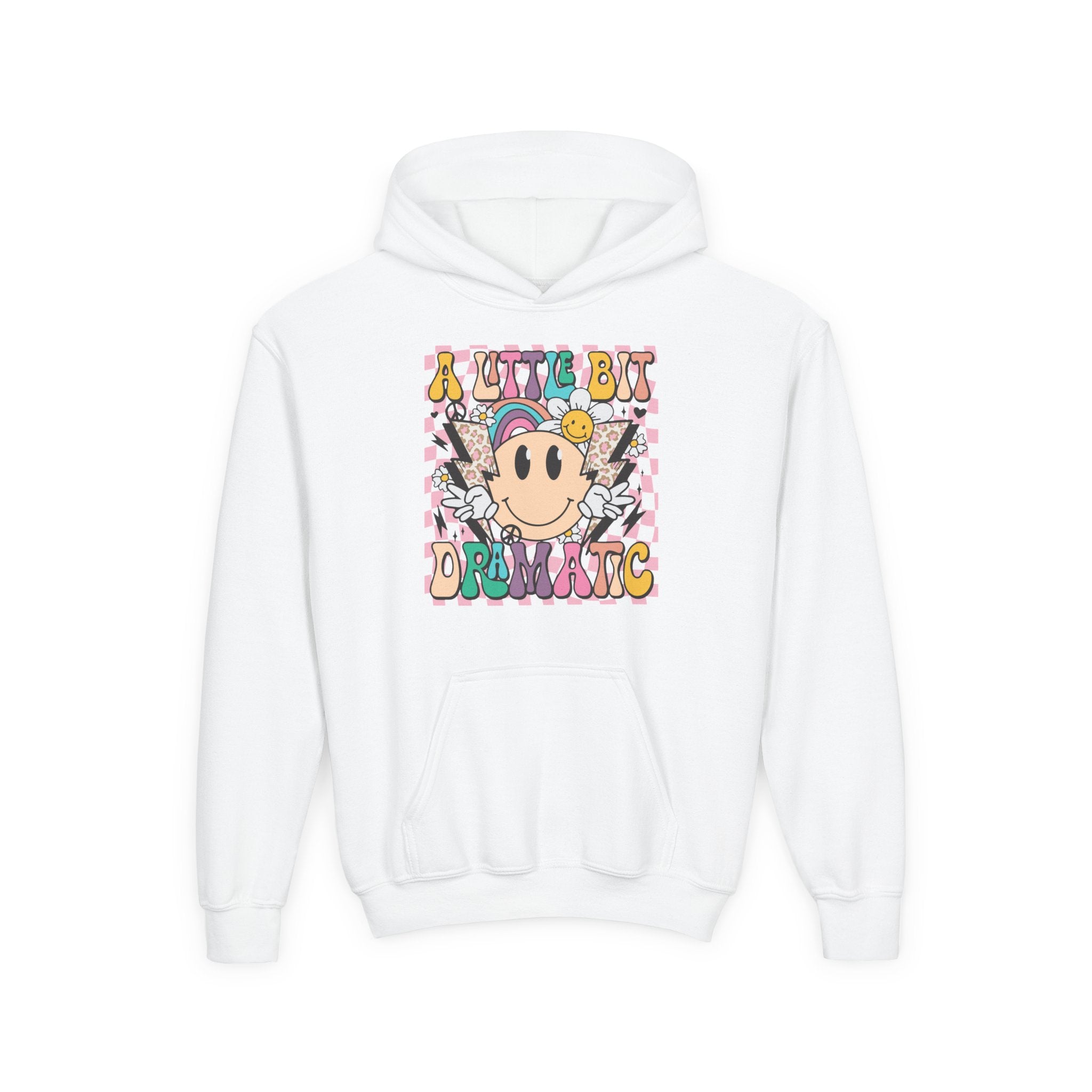 Youth Graphic Hoodie - A Little Bit Dramatic | Kids clothes by atgodanddesigns