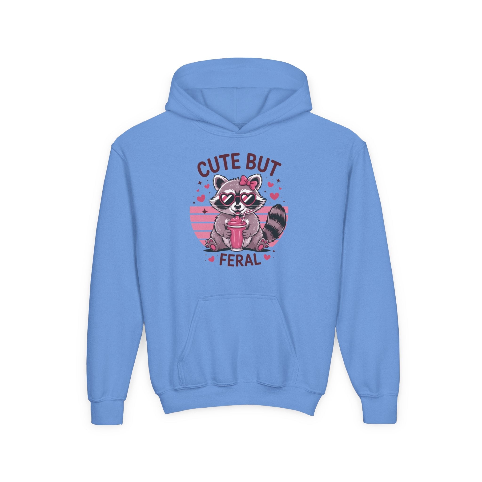 Youth Graphic Hoodie - Cute But Feral | Kids clothes by atgodanddesigns