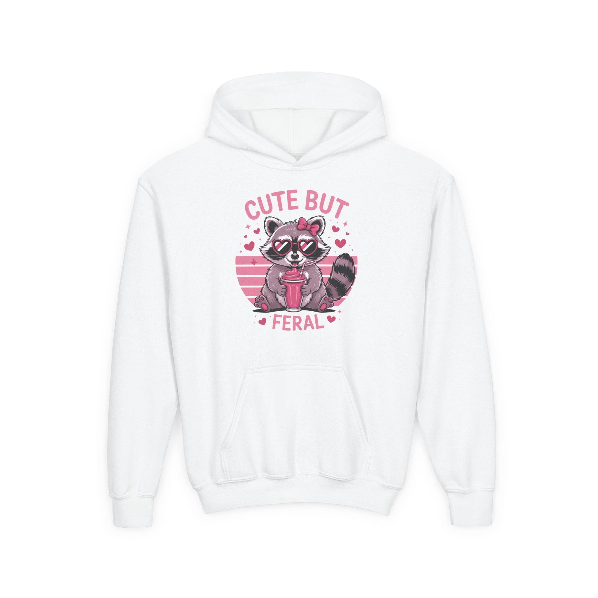 Youth Graphic Hoodie - Cute But Feral | Kids clothes by atgodanddesigns