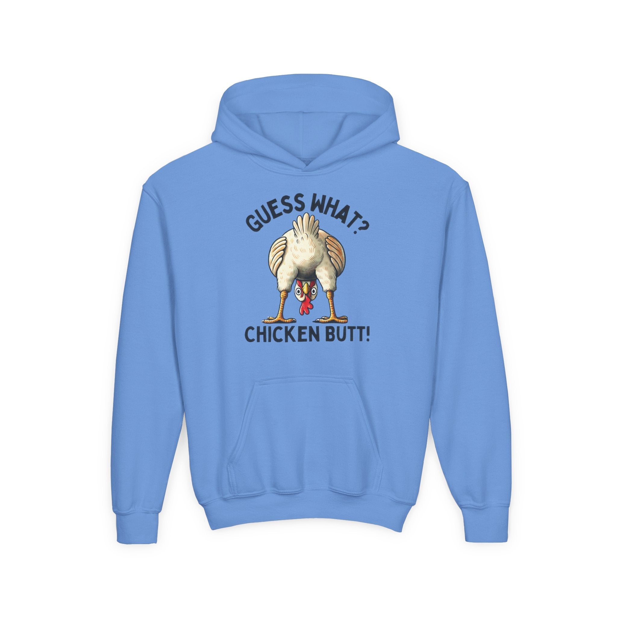 Youth Graphic Hoodie - Guess What...Chicken Butt | Kids clothes by atgodanddesigns