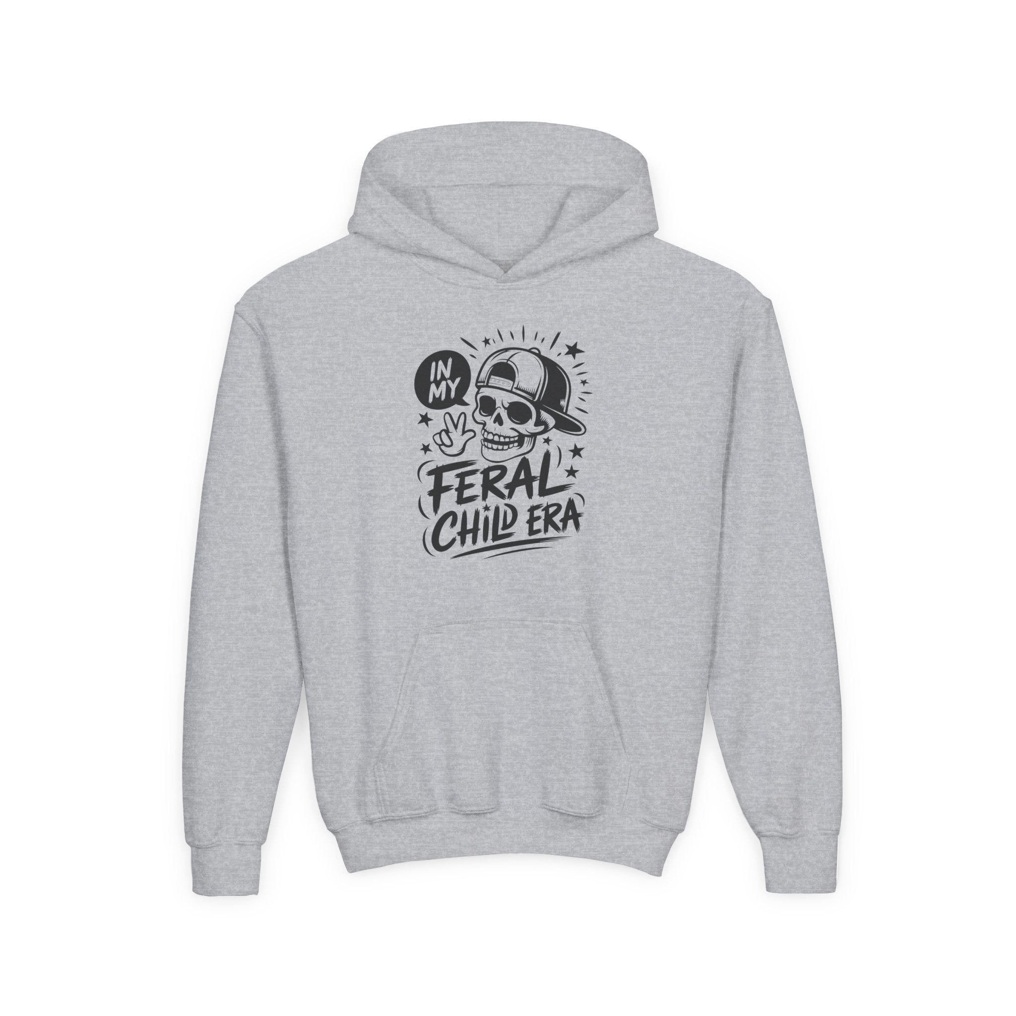 Youth Graphic Hoodie - In My Feral Child Era | Kids clothes by atgodanddesigns