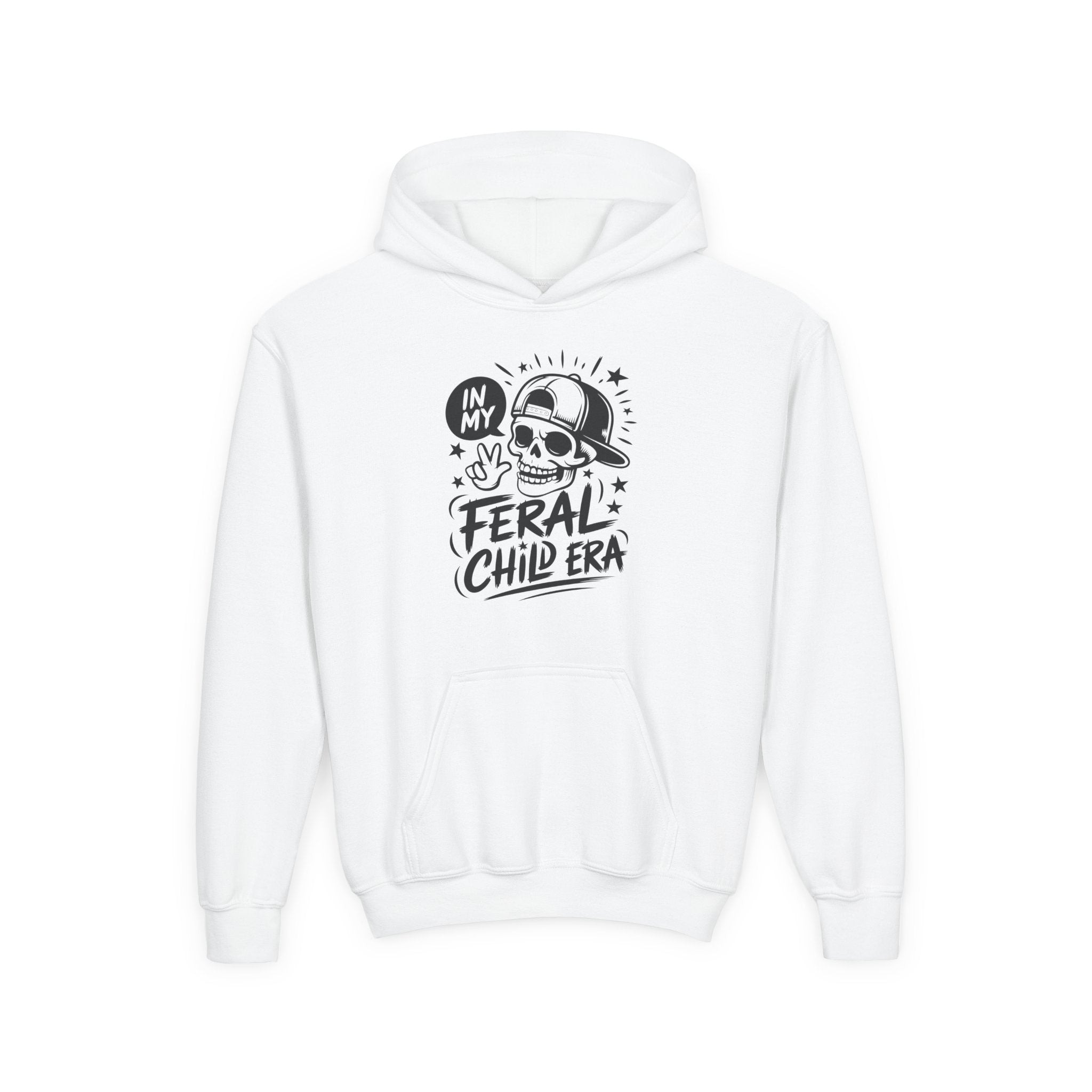 Youth Graphic Hoodie - In My Feral Child Era | Kids clothes by atgodanddesigns