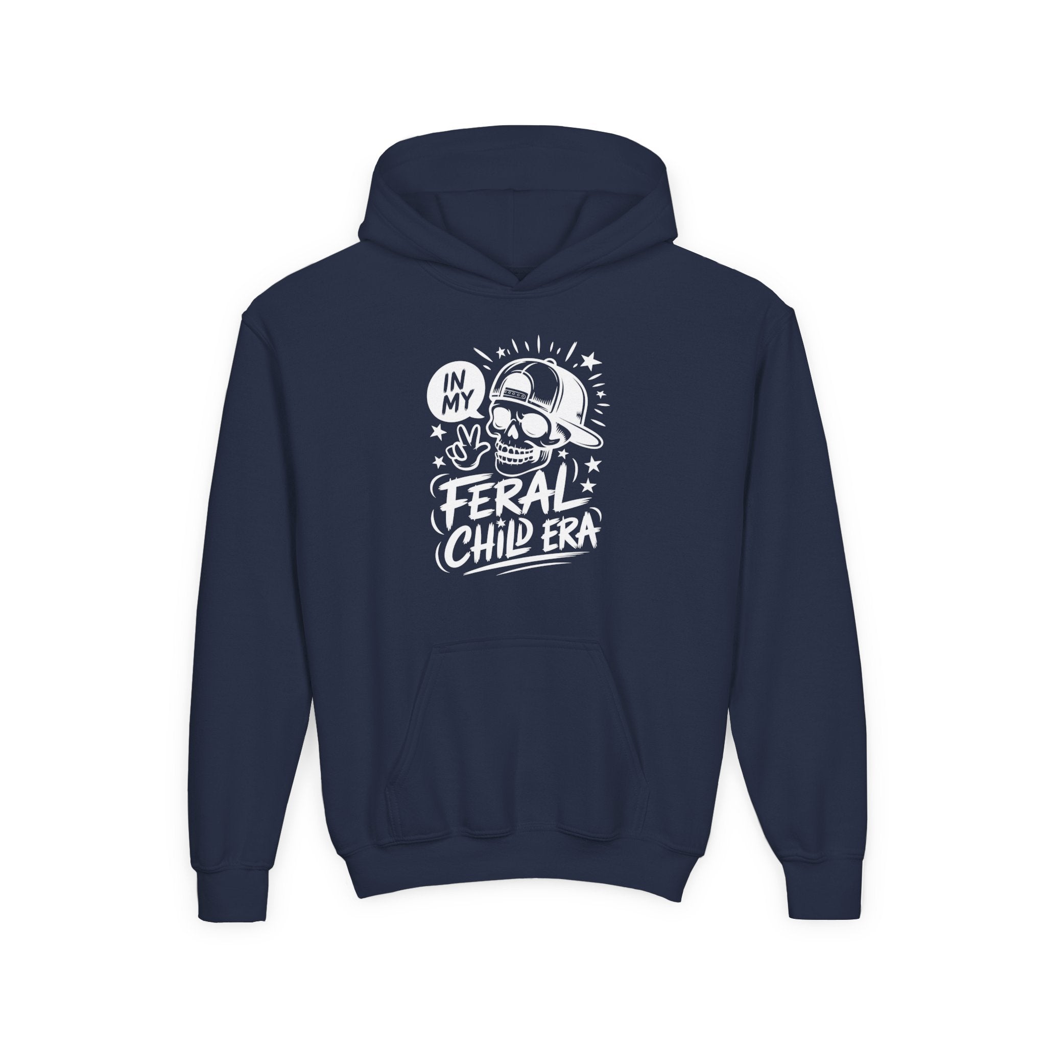 Youth Graphic Hoodie - In My Feral Child Era | Kids clothes by atgodanddesigns