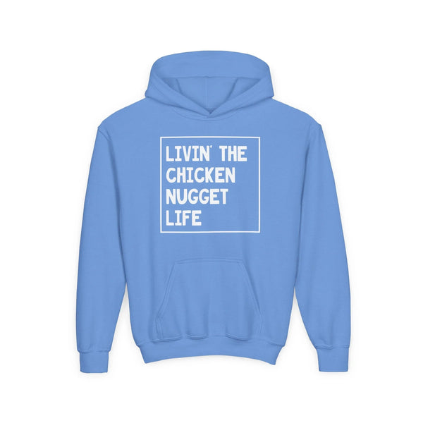 Youth Graphic Hoodie - Livin' That Chicken Nugget Life | Kids clothes by atgodanddesigns