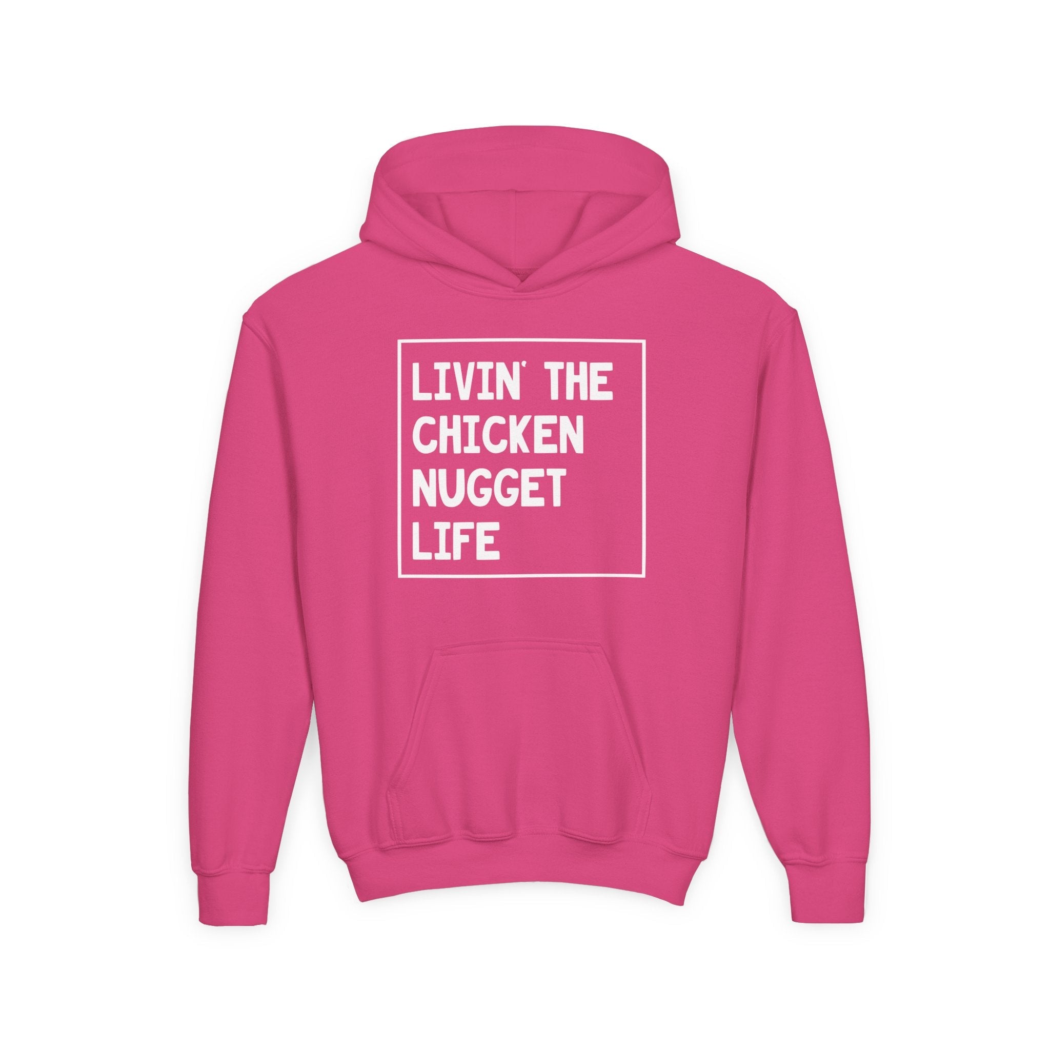 Youth Graphic Hoodie - Livin' That Chicken Nugget Life | Kids clothes by atgodanddesigns
