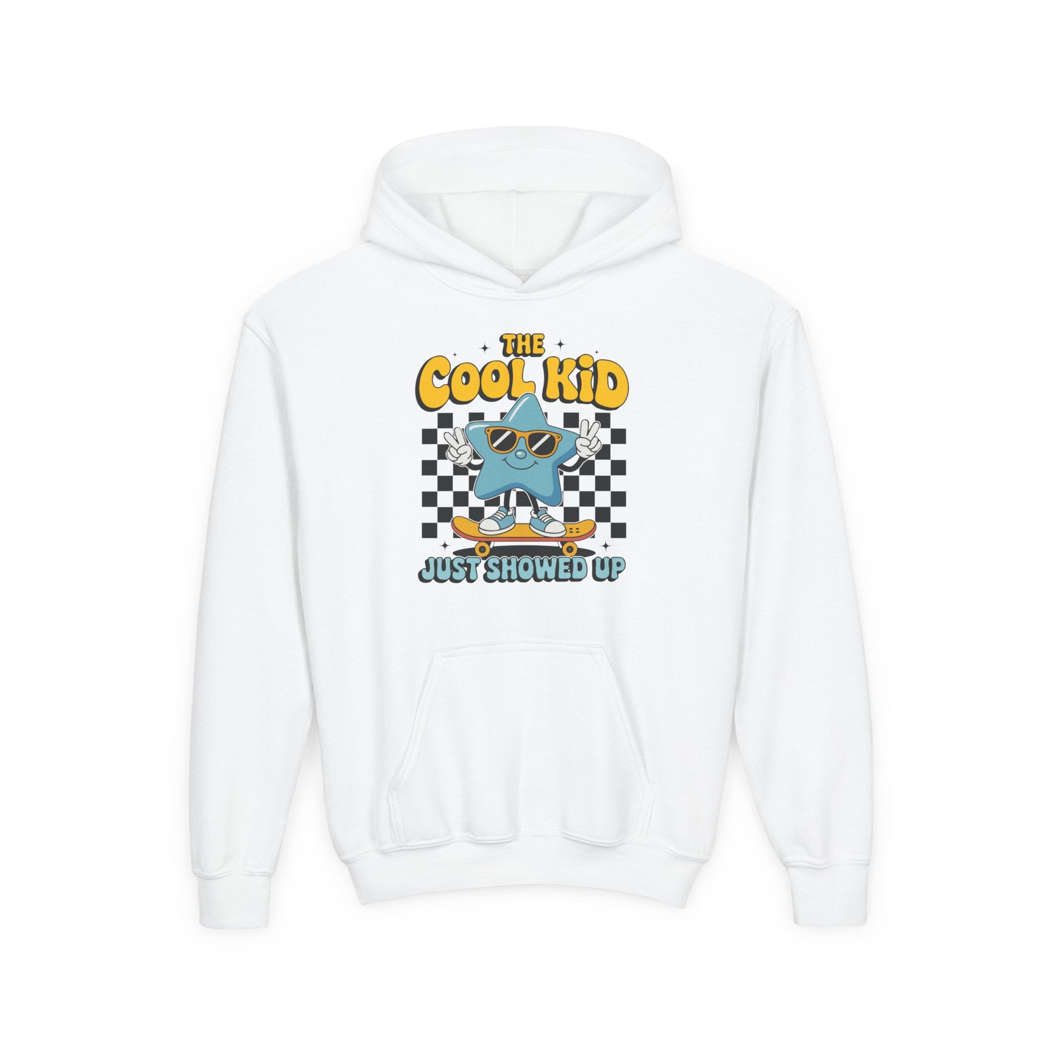 Youth Graphic Hoodie - The Cool Kid Just Showed Up | Kids clothes by atgodanddesigns