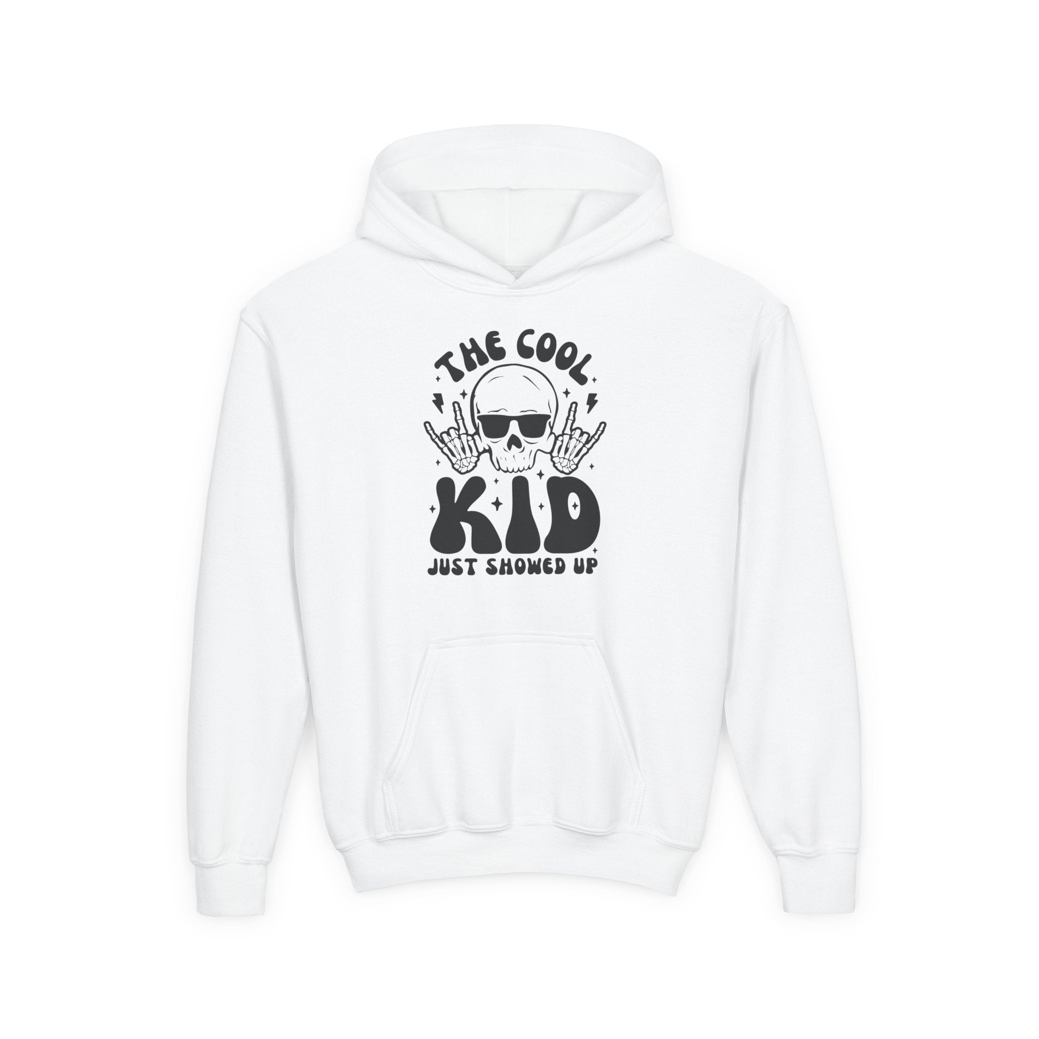 Youth Graphic Hoodie - The Cool Kid Just Showed Up | Kids clothes by atgodanddesigns