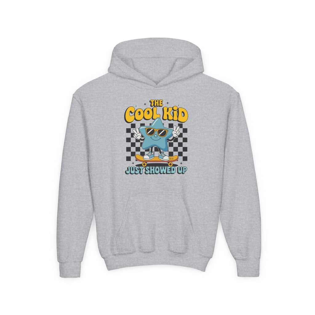 Youth Graphic Hoodie - The Cool Kid Just Showed Up | Kids clothes by atgodanddesigns