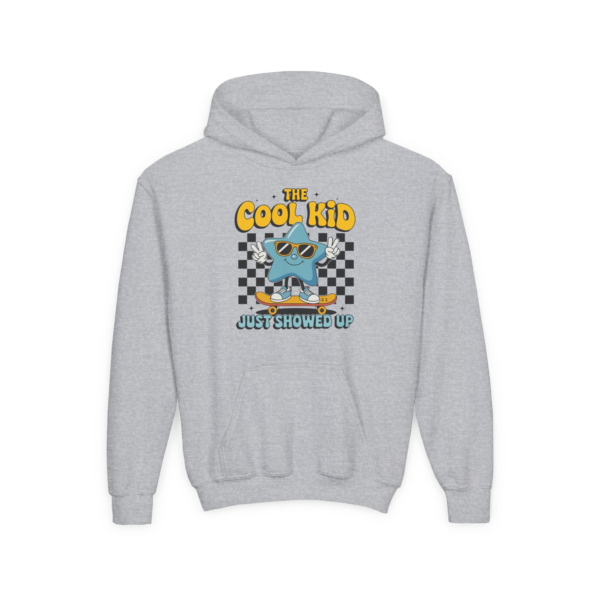 Youth Graphic Hoodie - The Cool Kid Just Showed Up | Kids clothes by atgodanddesigns