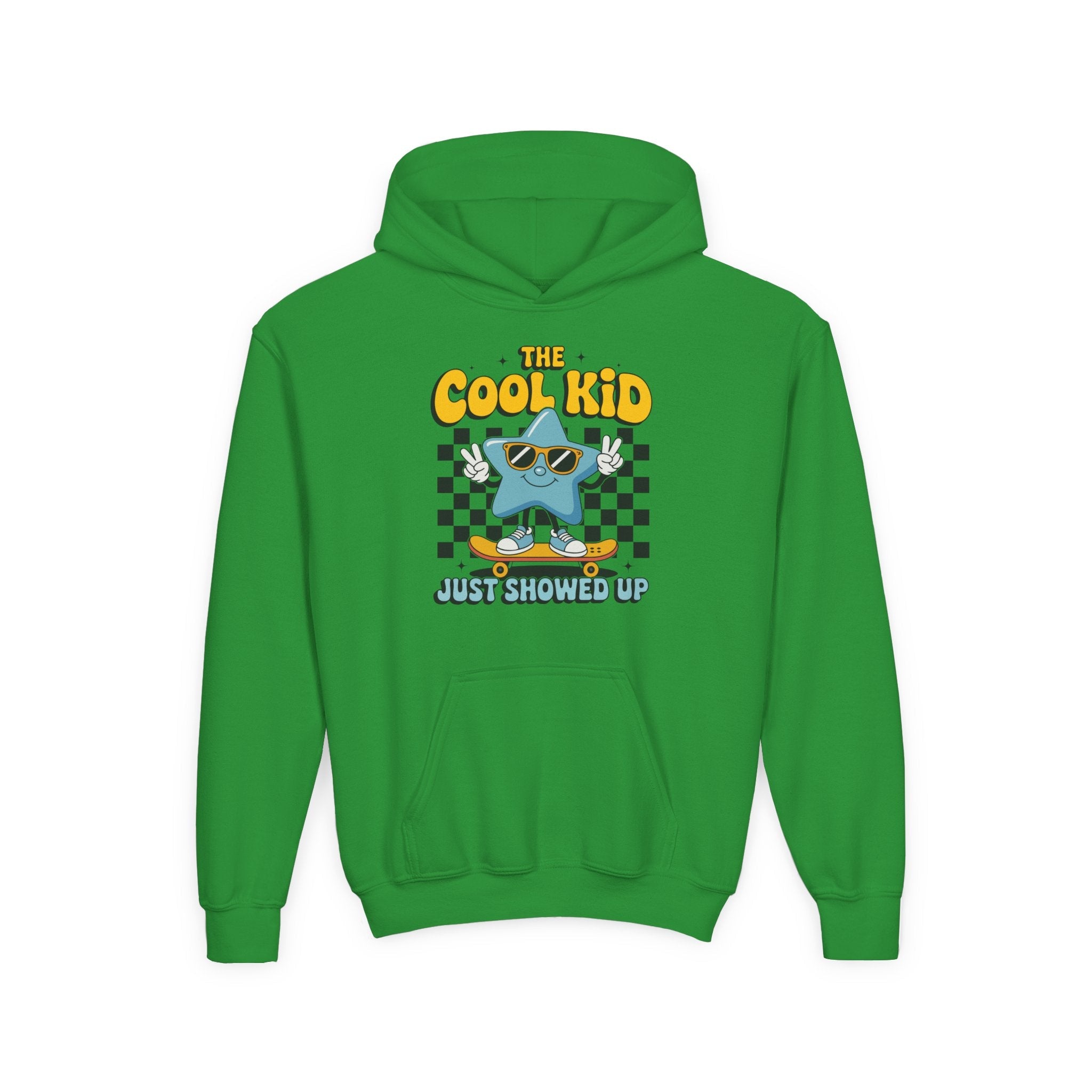 Youth Graphic Hoodie - The Cool Kid Just Showed Up | Kids clothes by atgodanddesigns