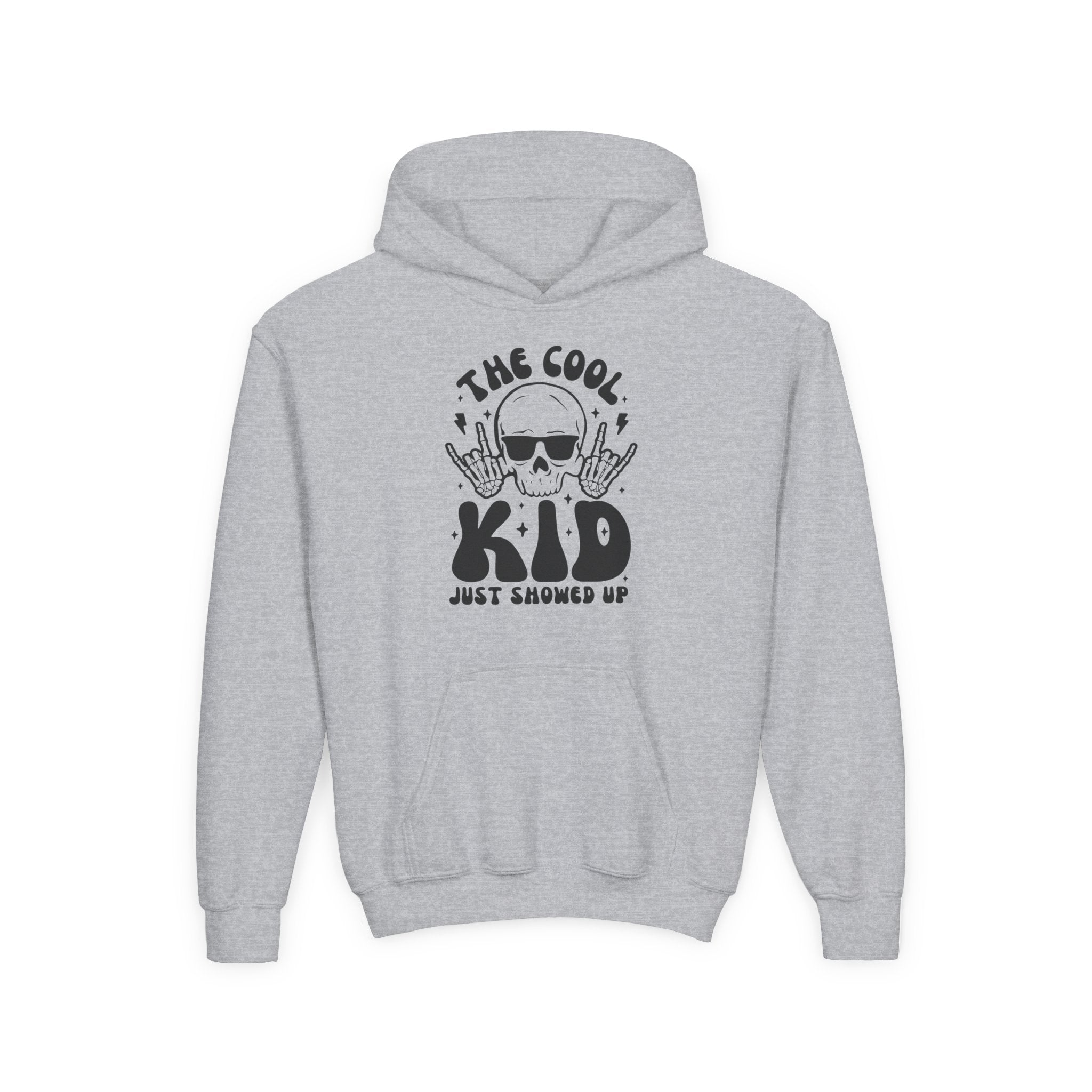 Youth Graphic Hoodie - The Cool Kid Just Showed Up | Kids clothes by atgodanddesigns