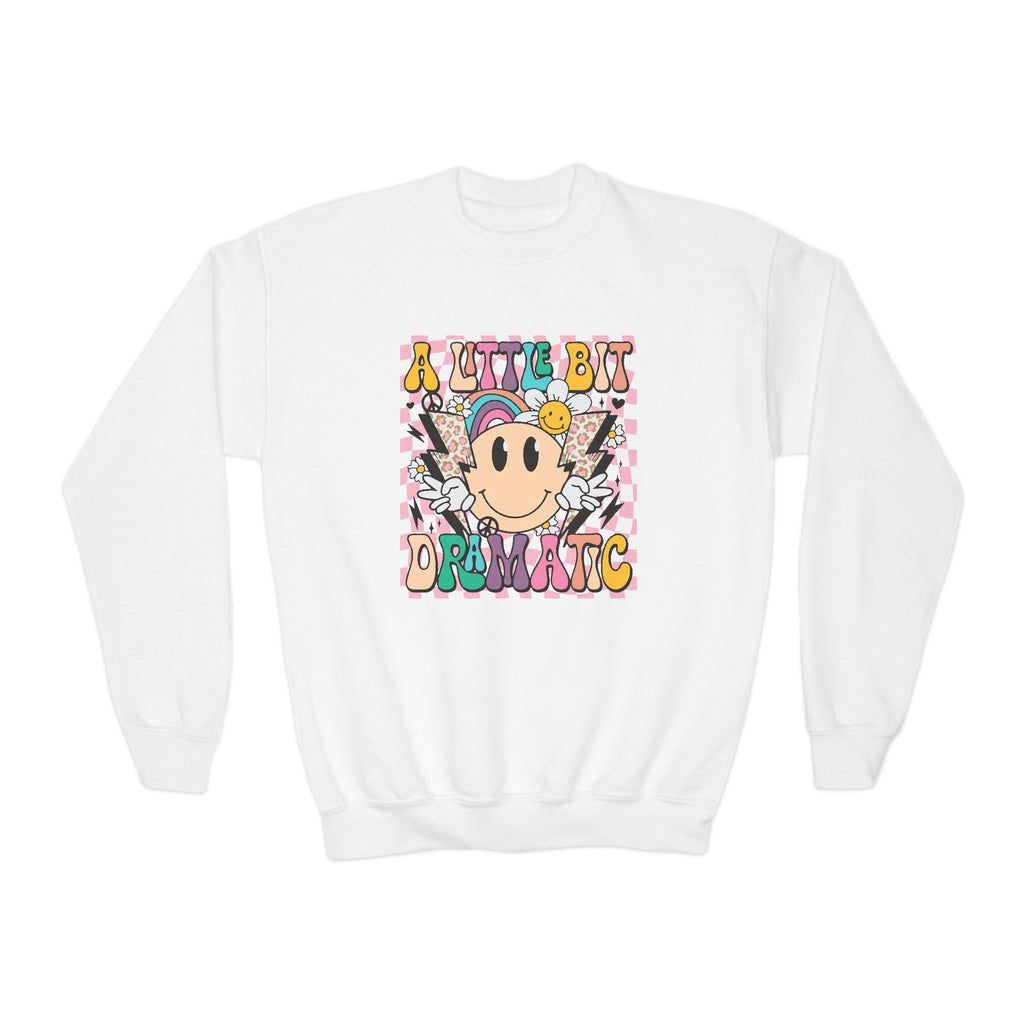 Youth Graphic Sweatshirt - A Little Bit Dramatic | Kids clothes by atgodanddesigns
