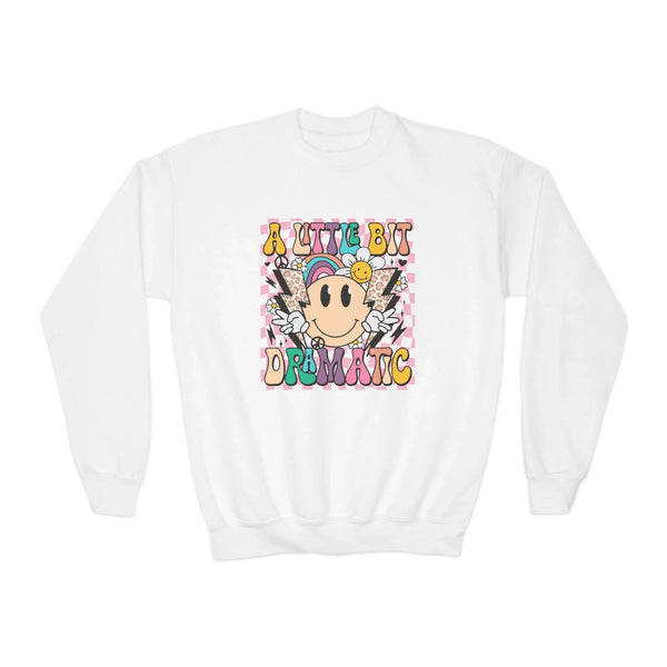 Youth Graphic Sweatshirt - A Little Bit Dramatic | Kids clothes by atgodanddesigns