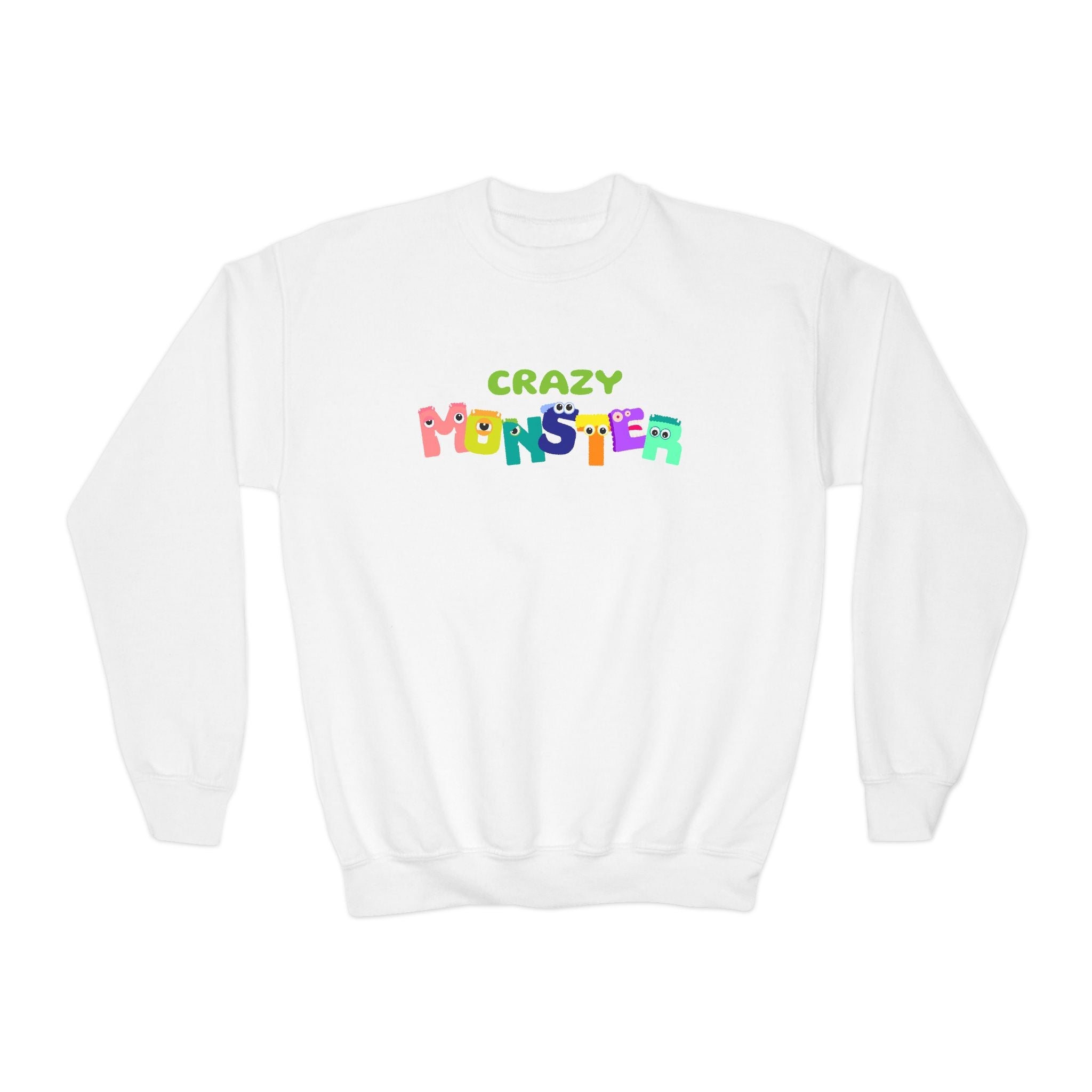 Youth Graphic Sweatshirt - Crazy Monster | Kids clothes by atgodanddesigns