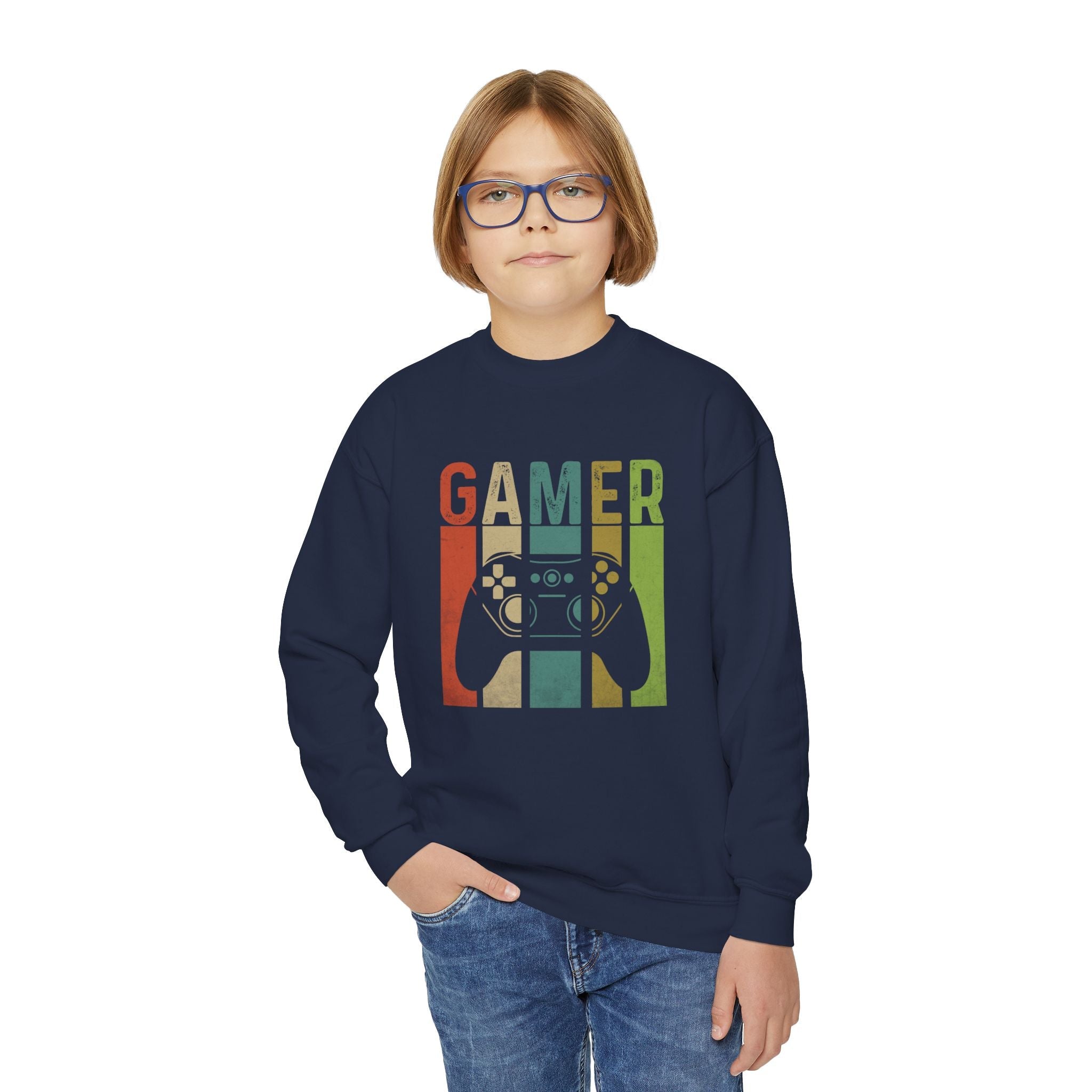 Youth Graphic Sweatshirt - GAMER | Kids clothes by atgodanddesigns
