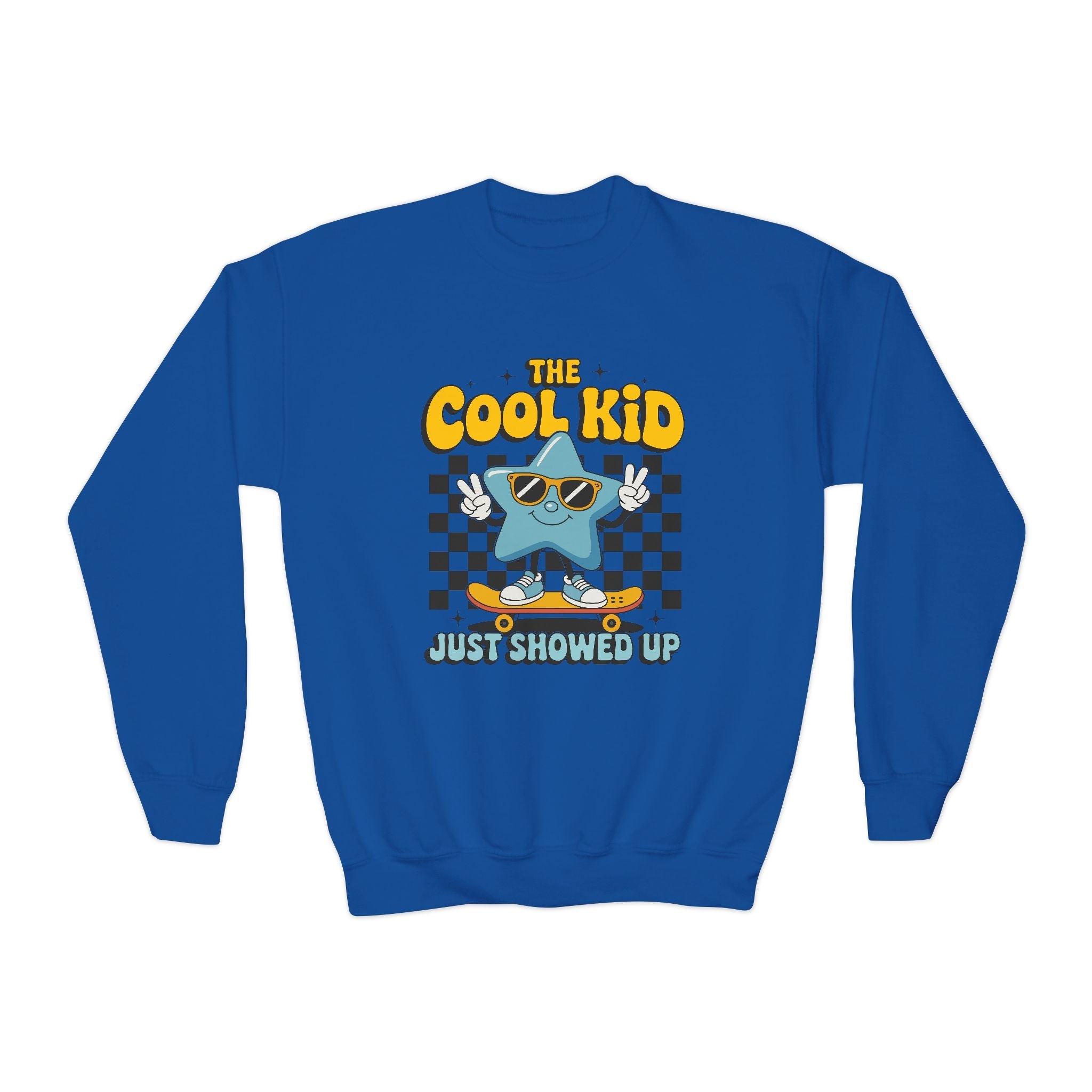 Youth Graphic Sweatshirt - The Cool Kid Just Showed Up | Kids clothes by atgodanddesigns