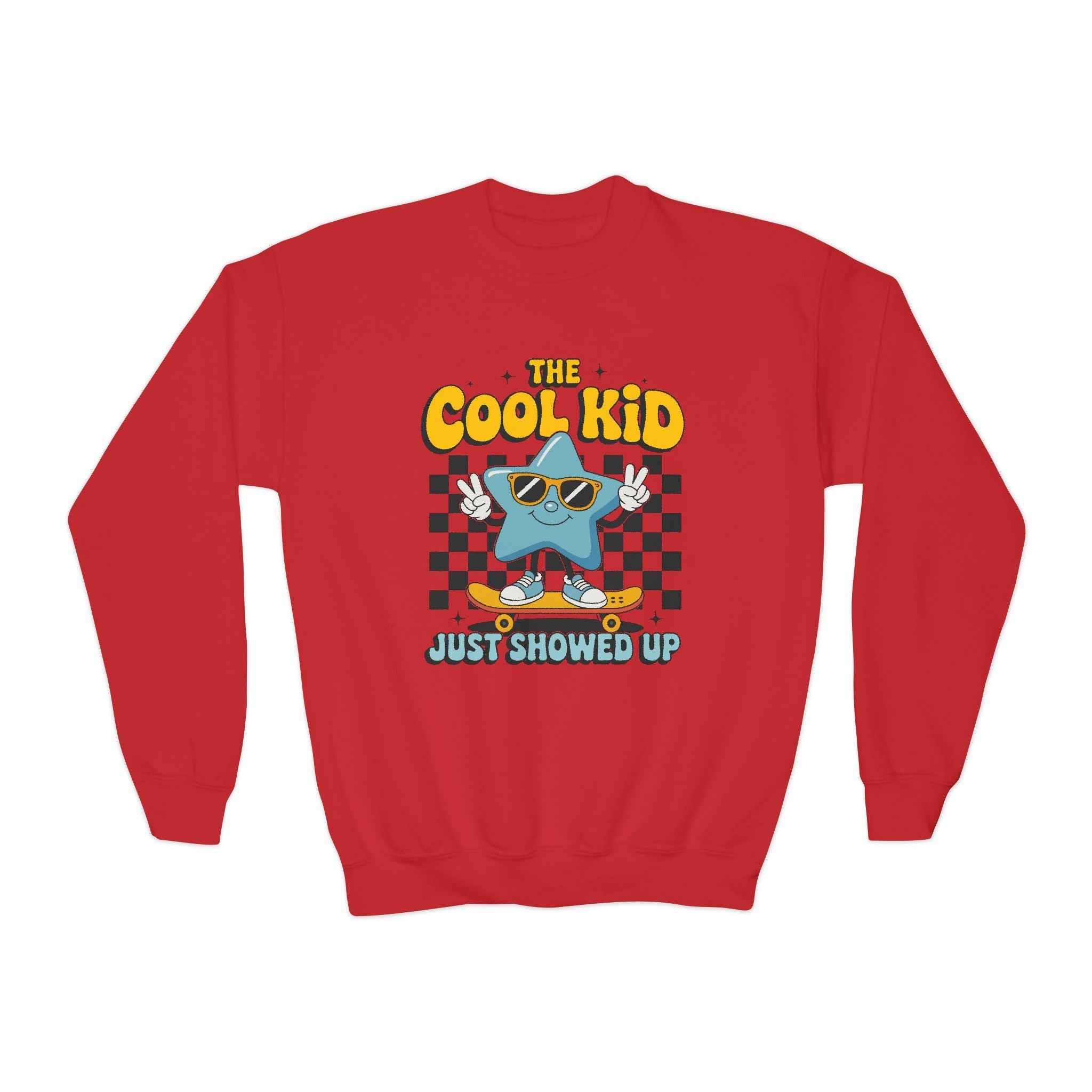 Youth Graphic Sweatshirt - The Cool Kid Just Showed Up | Kids clothes by atgodanddesigns