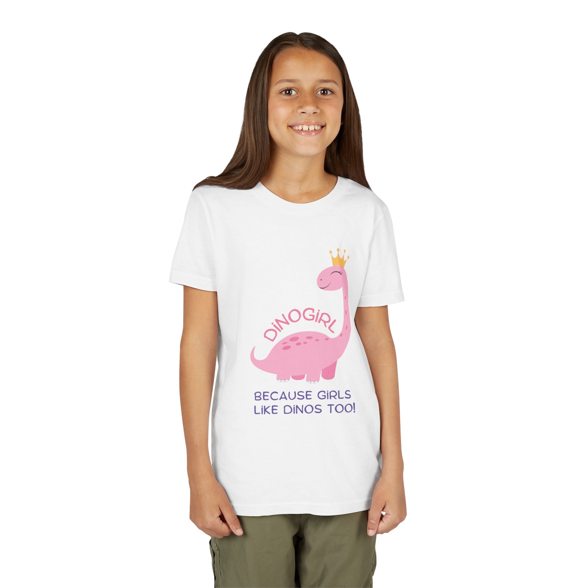 Youth Graphic T-Shirt - DINOGIRL Because Girls Like Dinos Too! | Kids clothes by atgodanddesigns