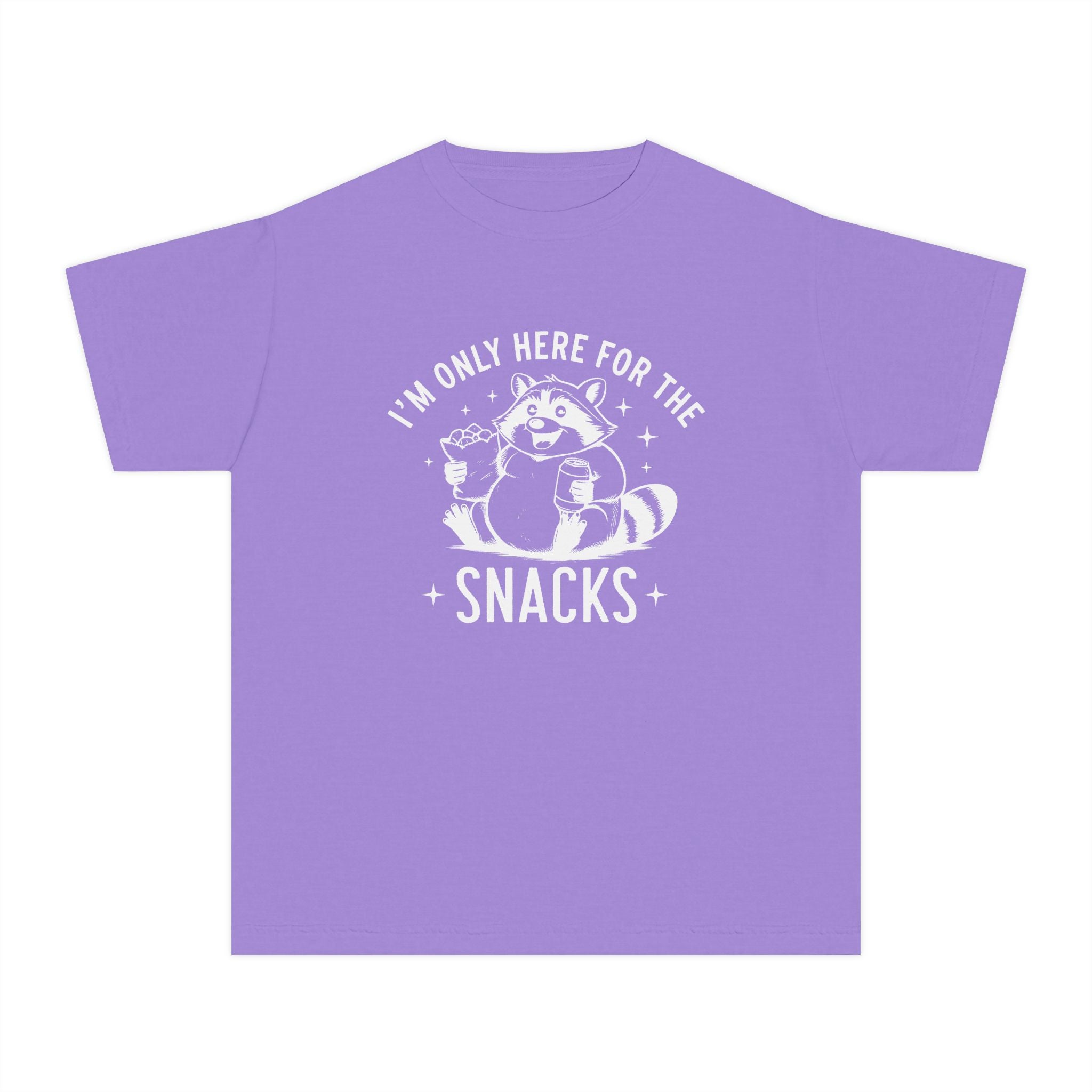 Youth Graphic T-Shirt - I'm Only Here For The Snacks | Kids clothes by atgodanddesigns